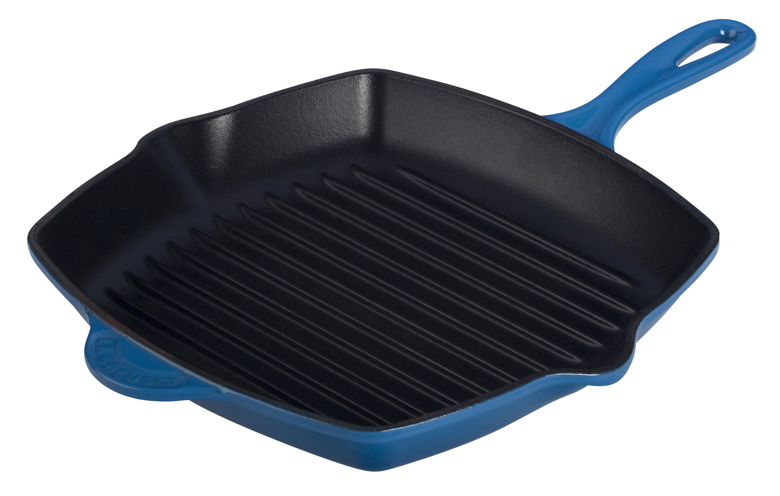 le-creuset-enameled-cast-iron-10-25-inch-square-skillet-grill-marseille image 1