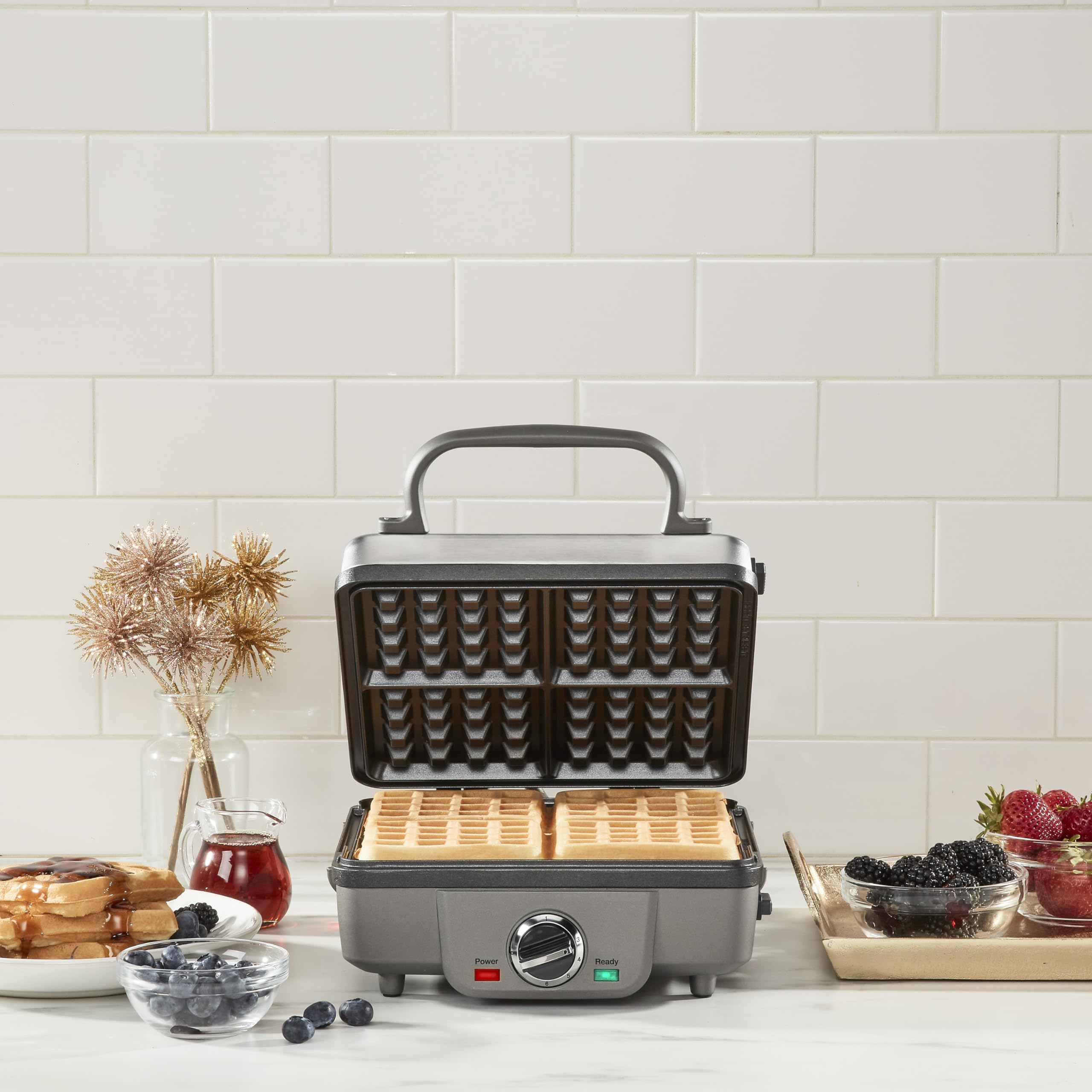 cuisinart-belgian-waffle-maker-with-pancake-plates-6-browning-levels-waf-300p1 image 2