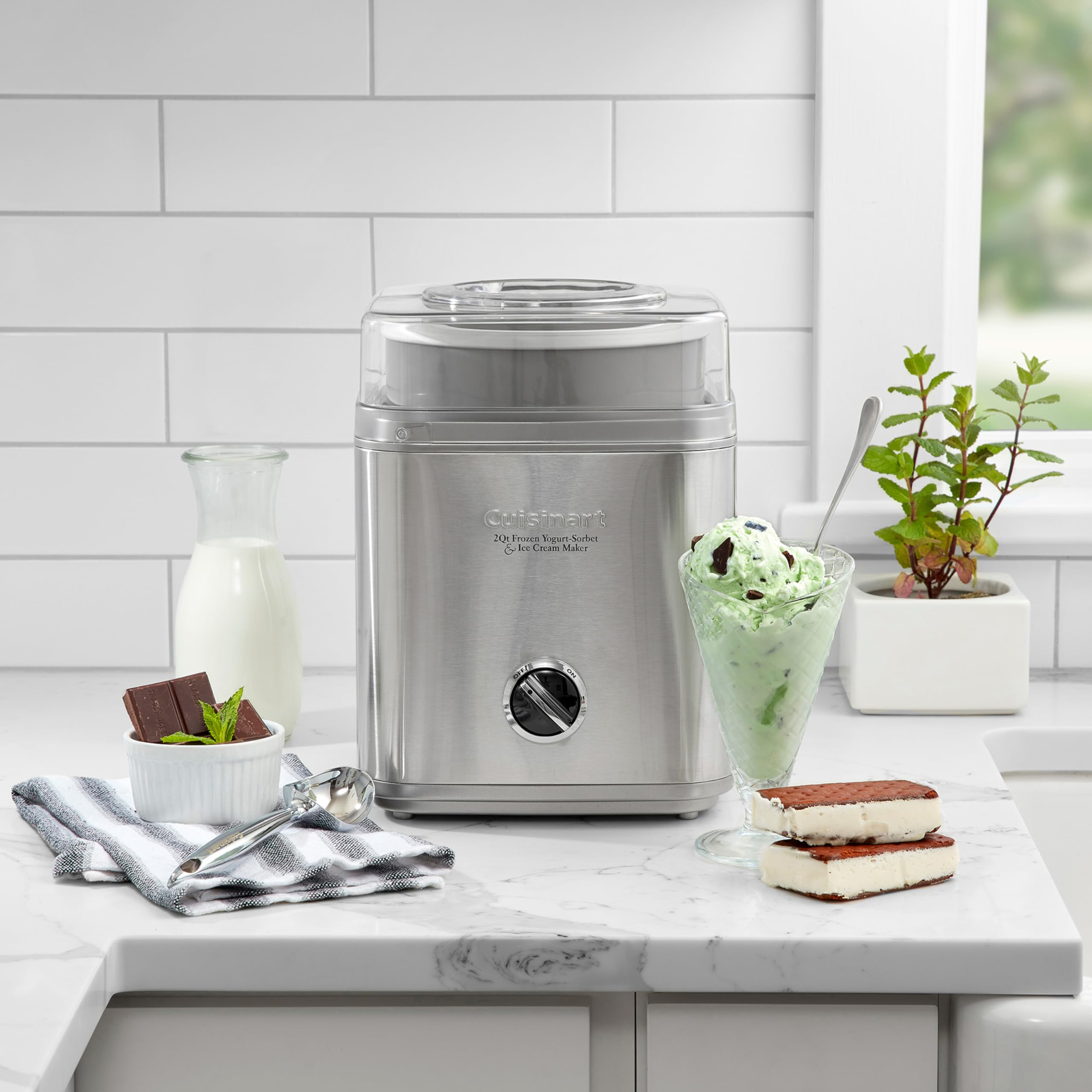 cuisinart-ice30bcp1-ice-cream-maker-2-quart-fully-automatic-with-double-insulate image 2