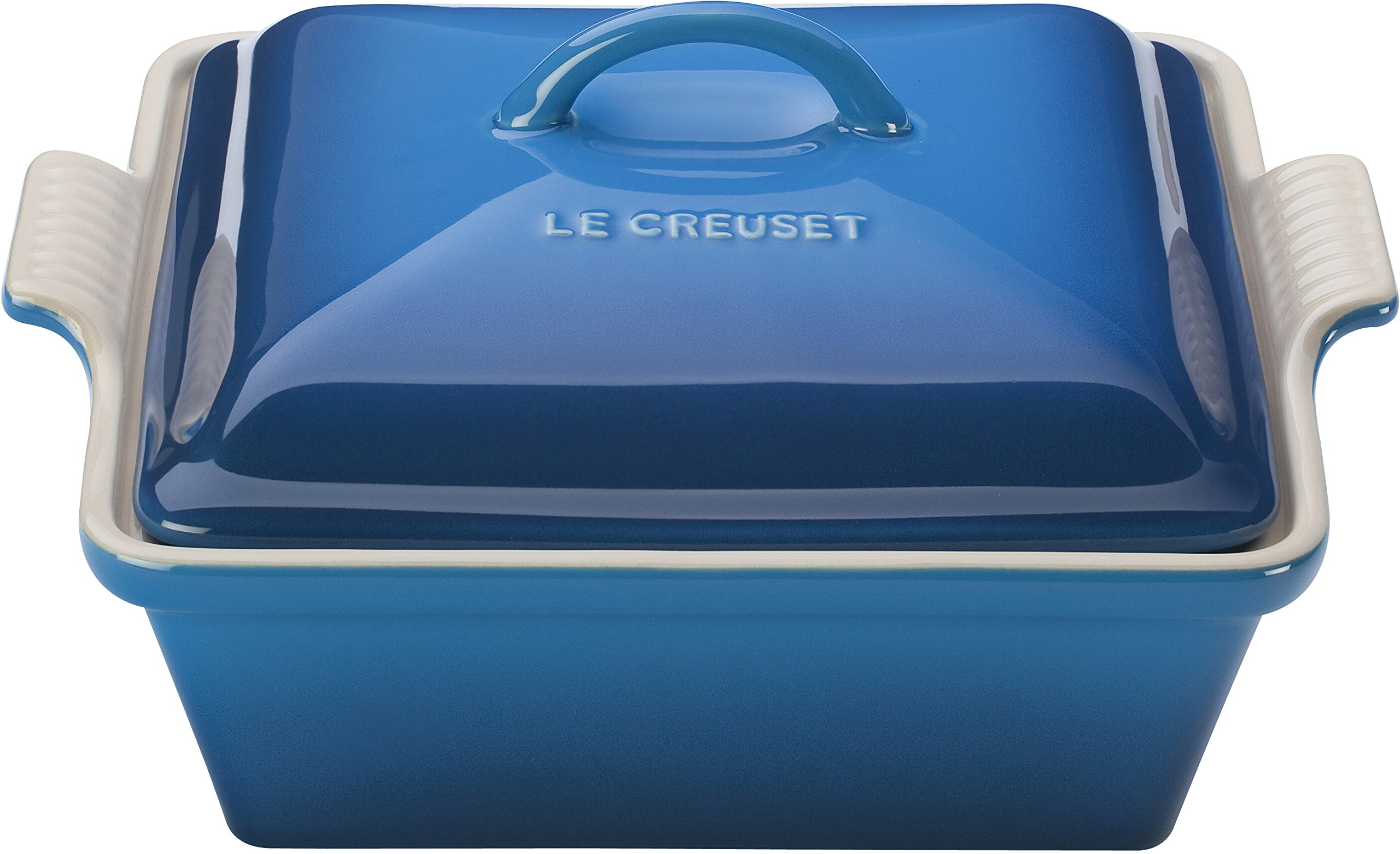 le-creuset-stoneware-heritage-shallow-square-casserole-2qt-9-cerise-with-lid image 6
