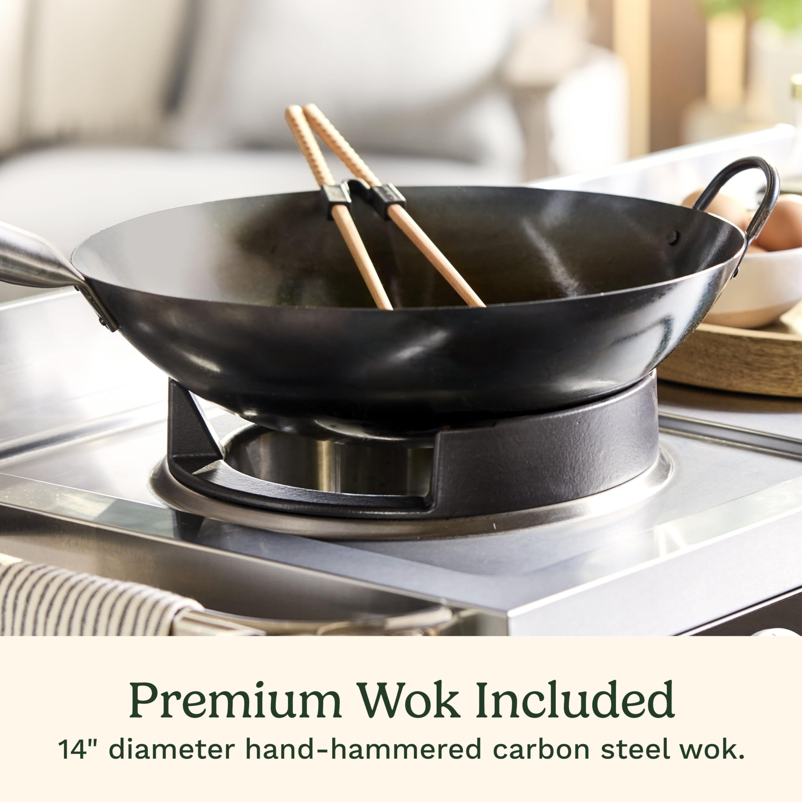 cuisinart-outdoor-wok-station-with-50-000-btu-burner-14-carbon-steel-wok-prep-ta image 3