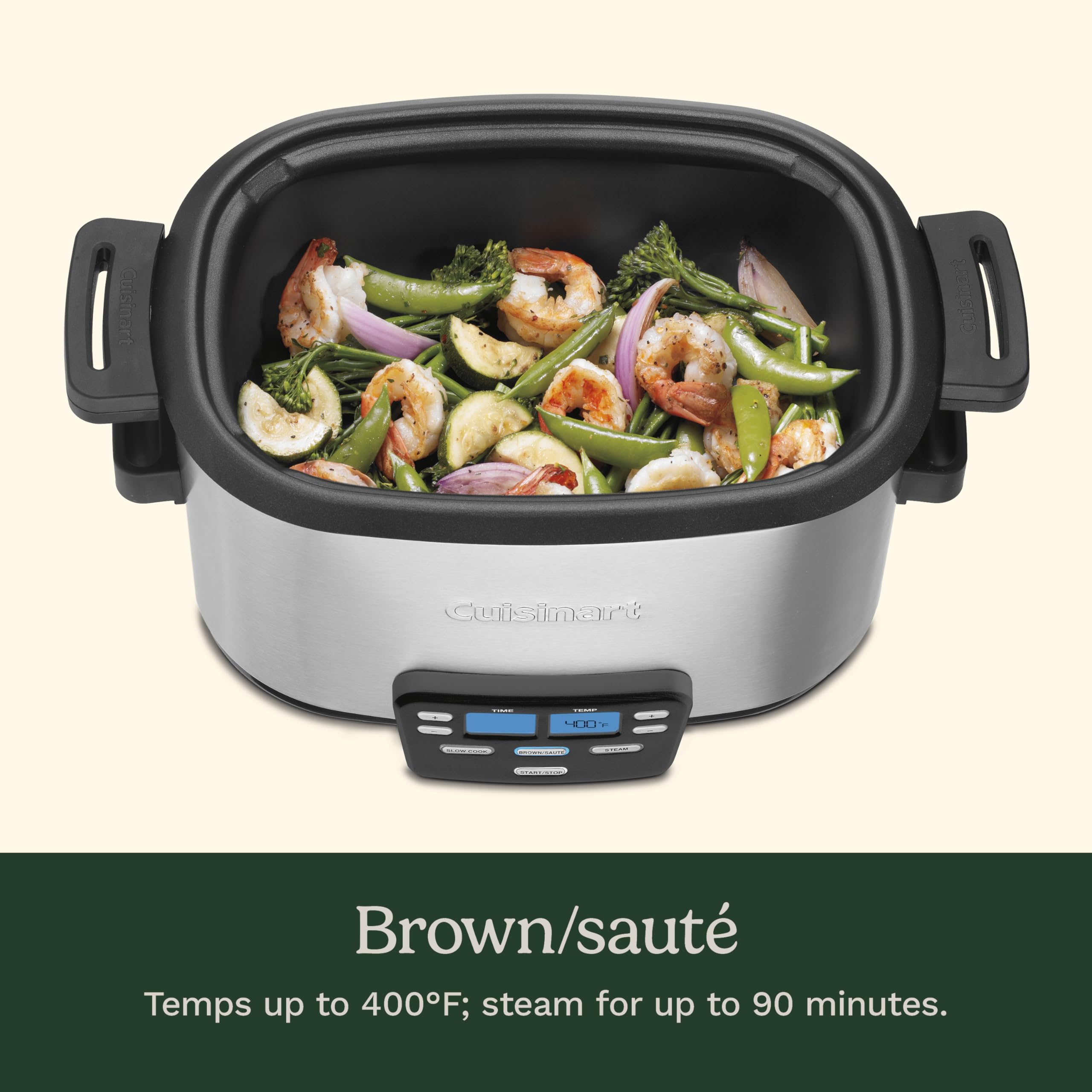 cuisinart-3-in-1-cook-central-6-quart-multi-cooker-msc-600nas-slow-cooker-brown- image 4