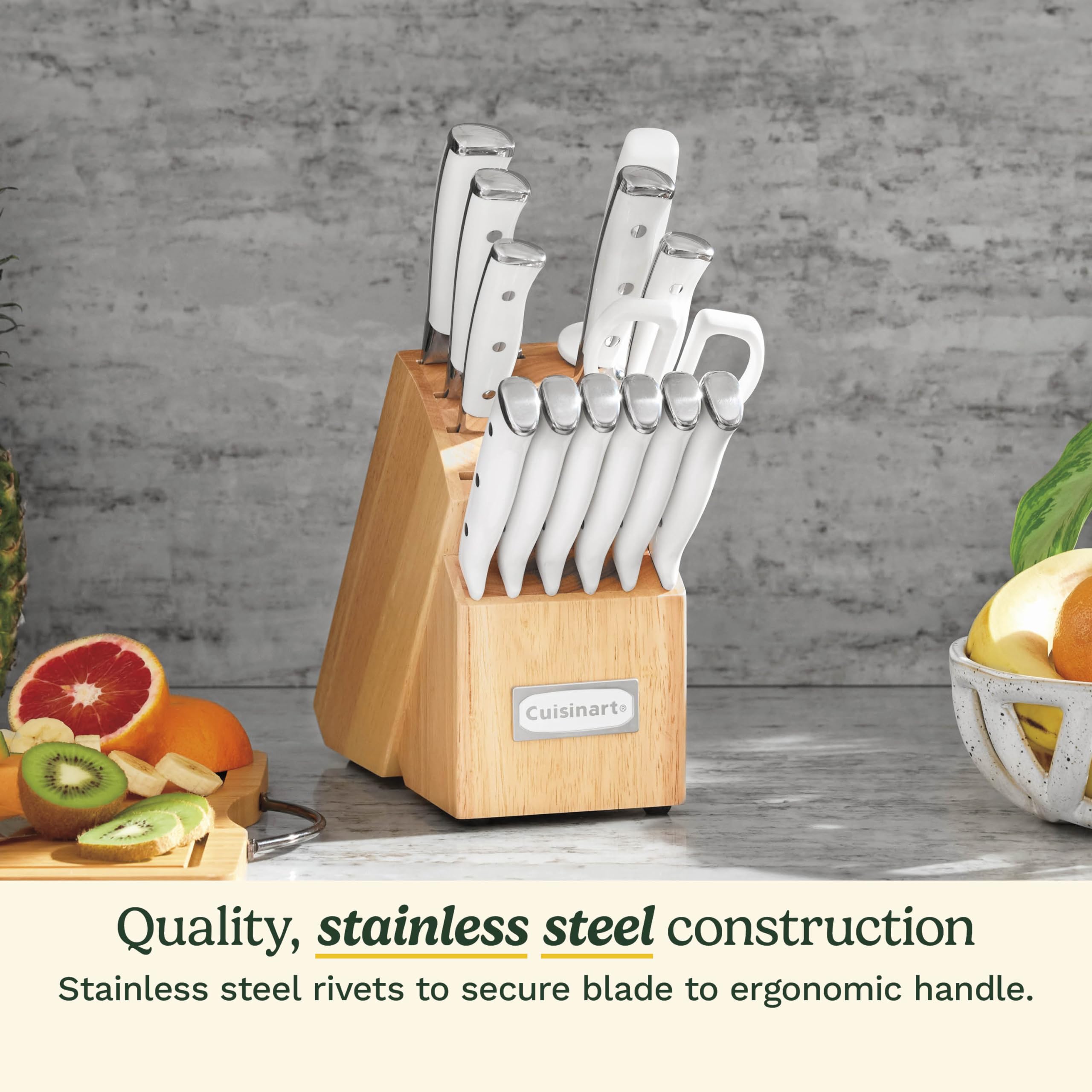 cuisinart-classic-forged-triple-rivet-15-piece-knife-set-with-block-high-carbon- image 2