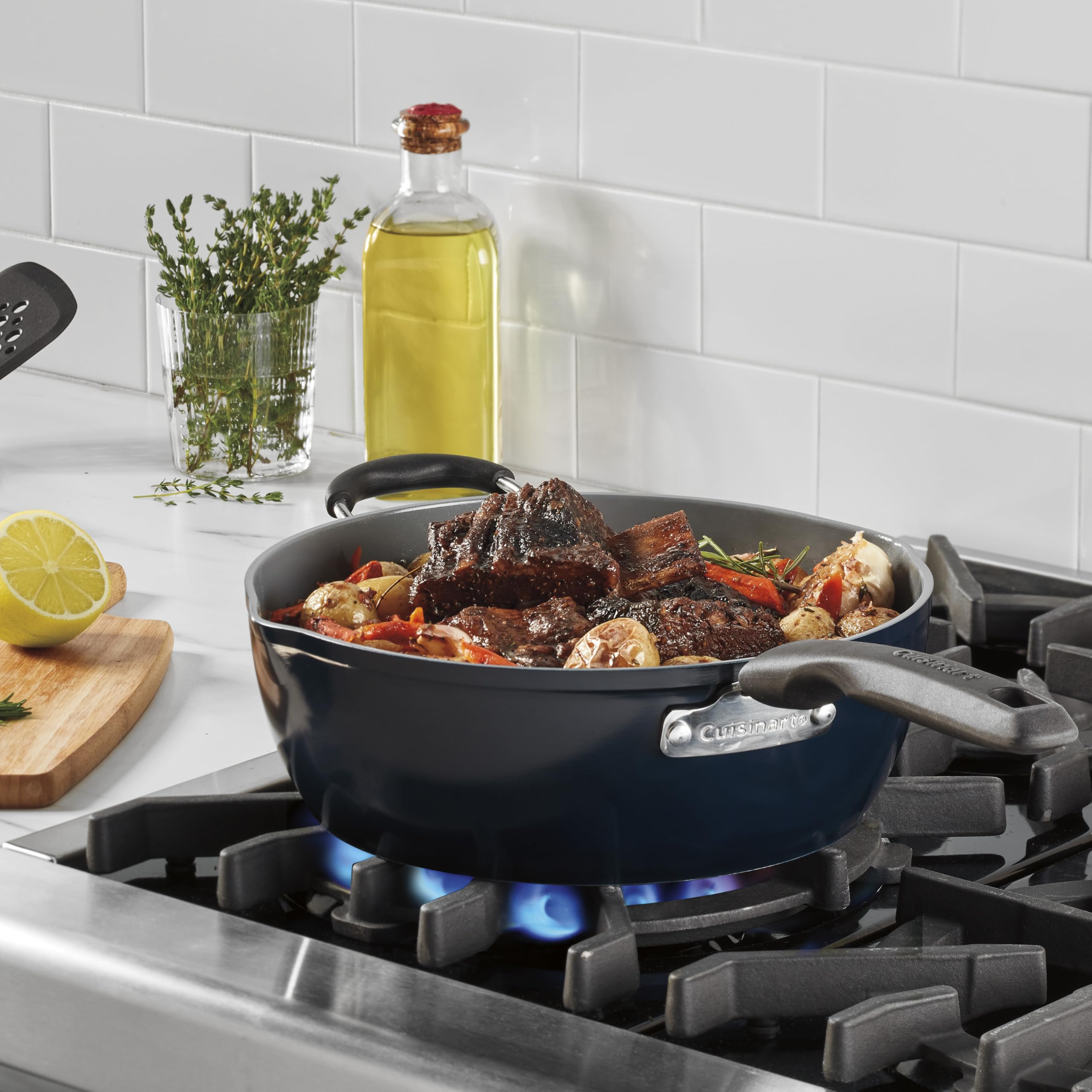 cuisinart-preferred-pan-4-piece-set-nouveau-navy-4-5-qt-multi-purpose-pan-with-c image 3