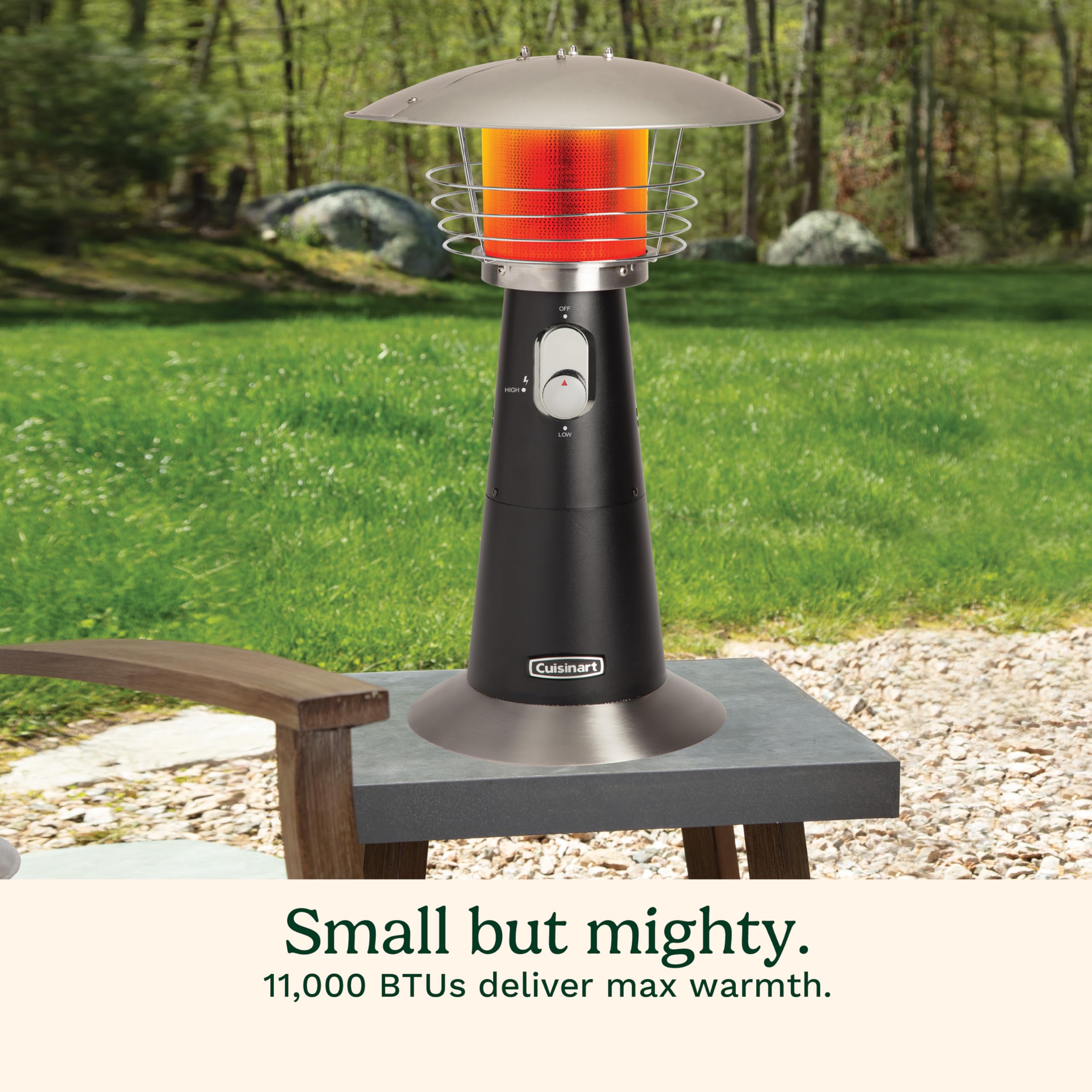 cuisinart-portable-tabletop-patio-heater-11-000-btu-black image 3