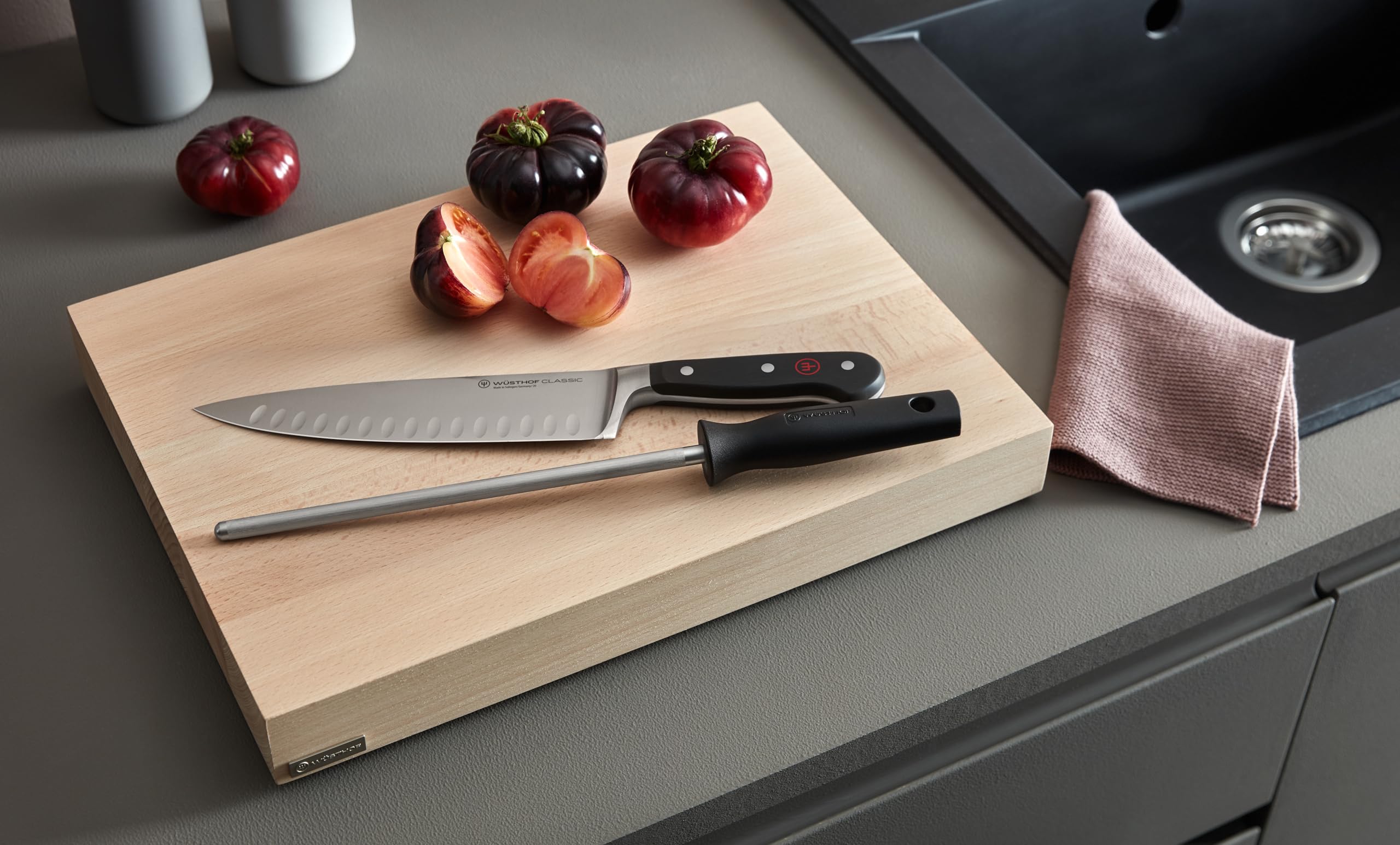 w-sthof-9-inch-grooved-honing-steel-with-black-composite-handle image 4