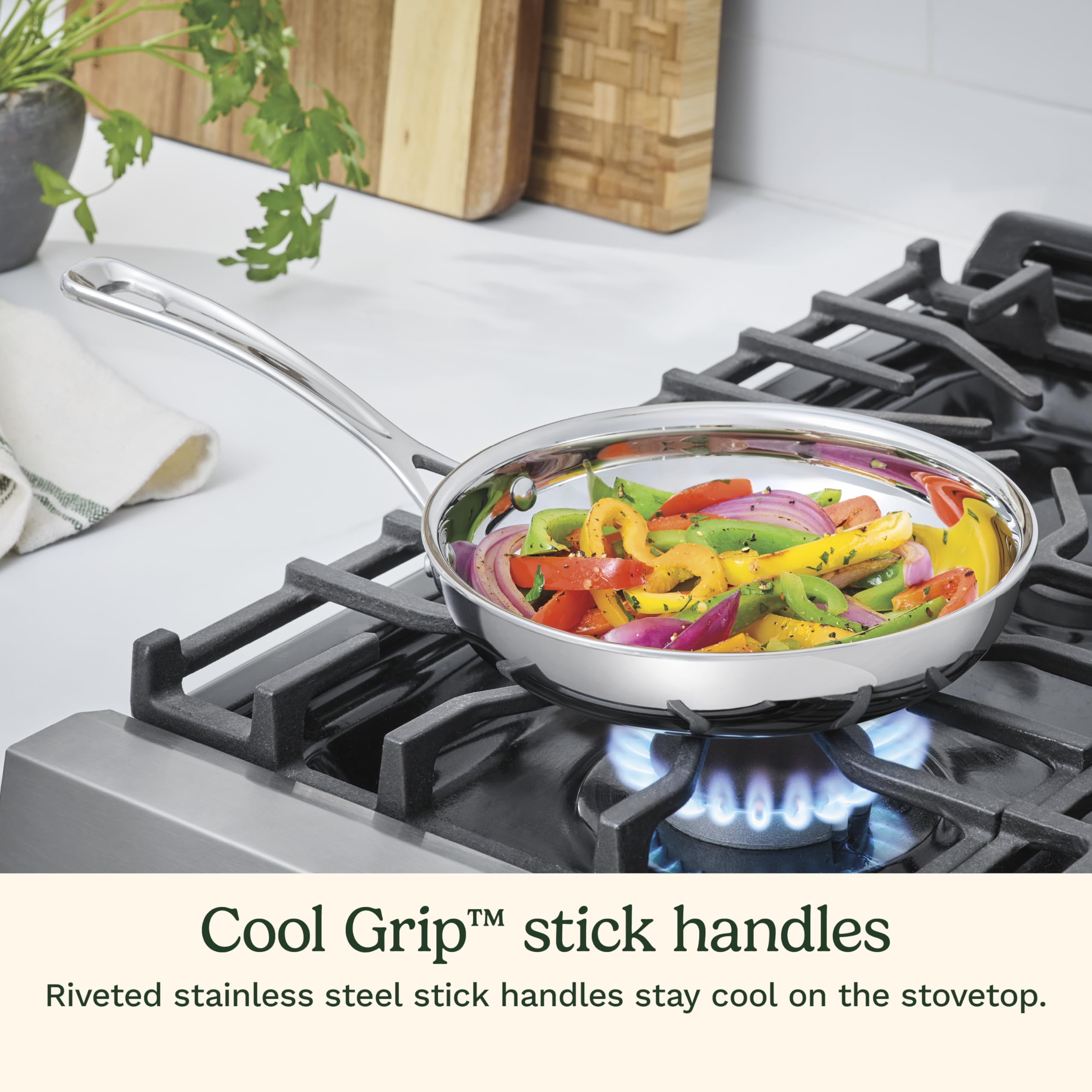cuisinart-3-piece-pureclad-triple-ply-stainless-steel-skillet-set-pcst22-81012 image 7