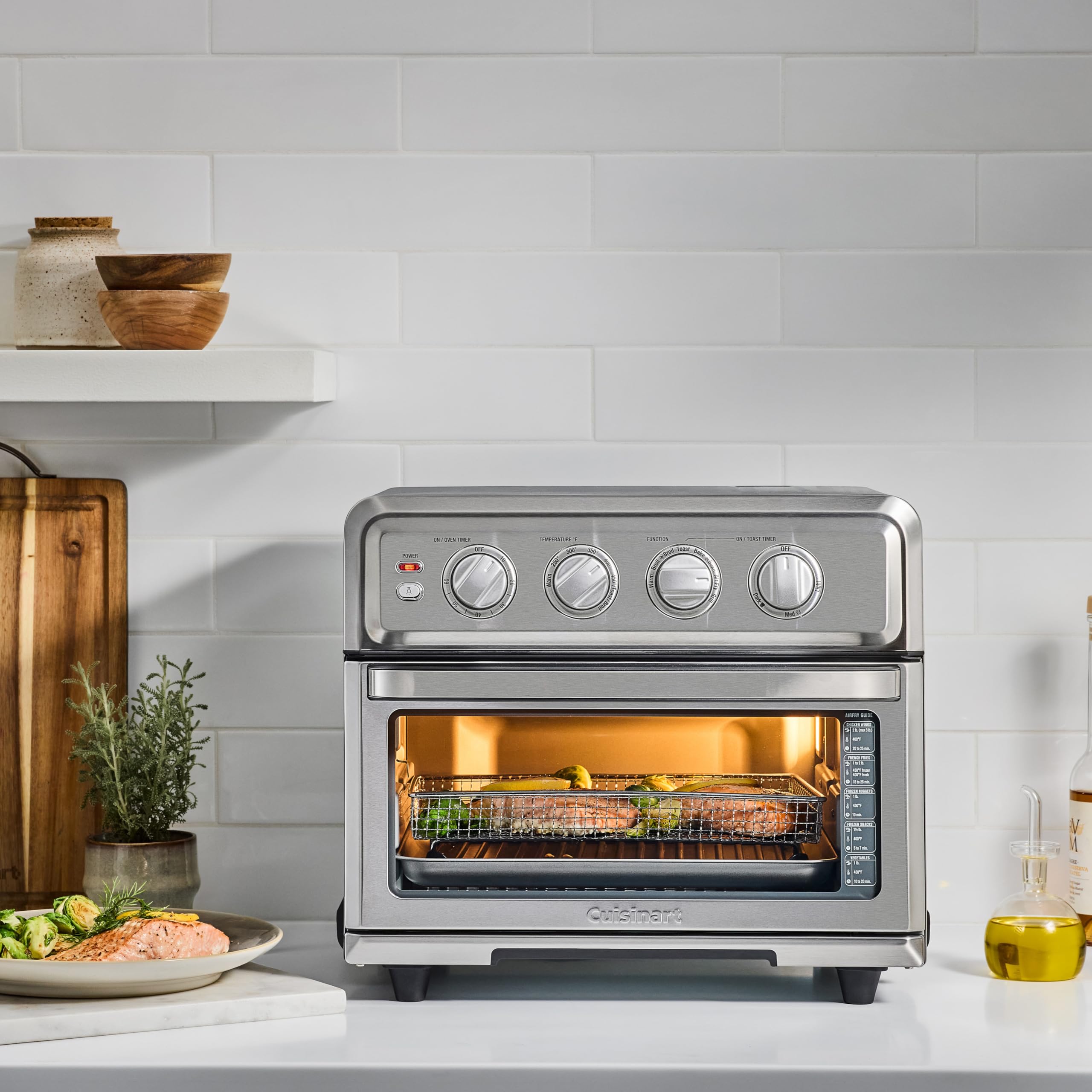 cuisinart-air-fryer-toaster-oven-8-in-1-1800w-stainless-steel-toa-70nas image 2