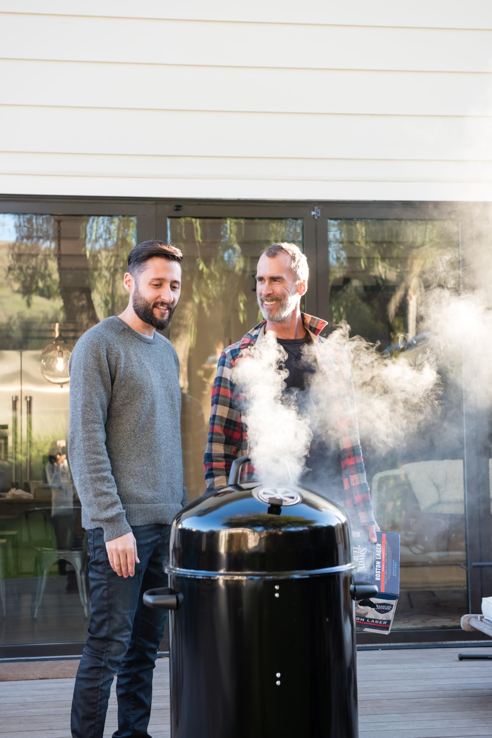 cuisinart-18-inch-vertical-charcoal-smoker-with-integrated-thermometer-water-bow image 7