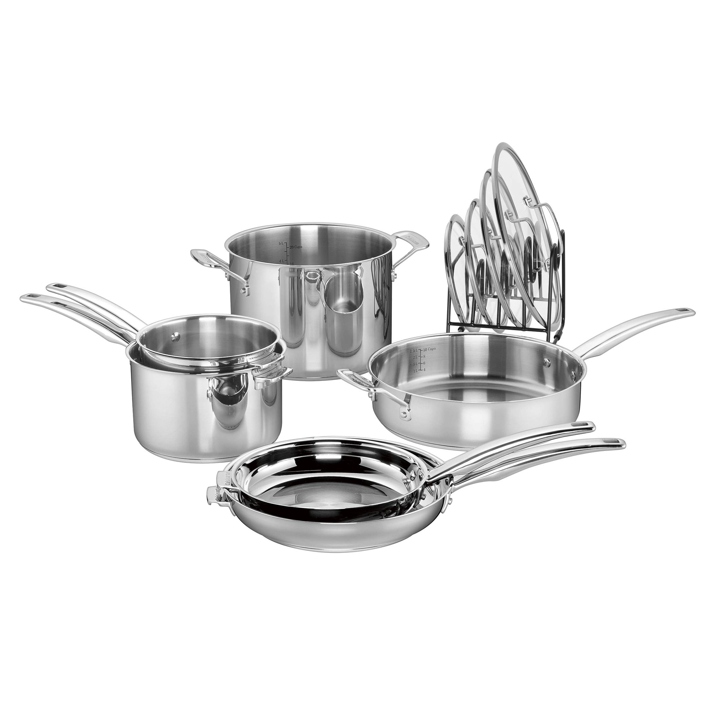 cuisinart-n91-11-smartnest-stainless-steel-11-pc-cookware-set image 1