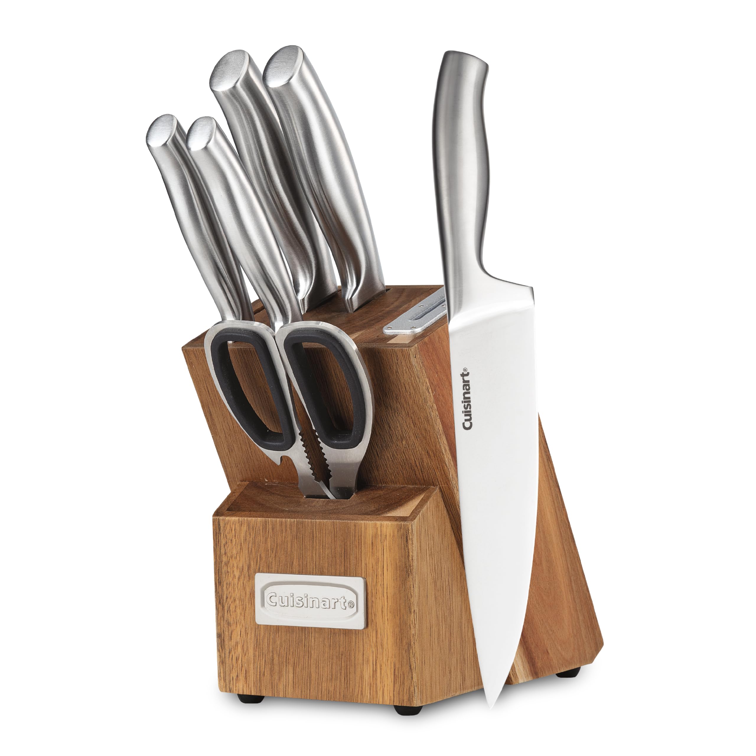 cuisinart-7-piece-stainless-steel-essentials-cutlery-block-set-with-built-in-sha image 1