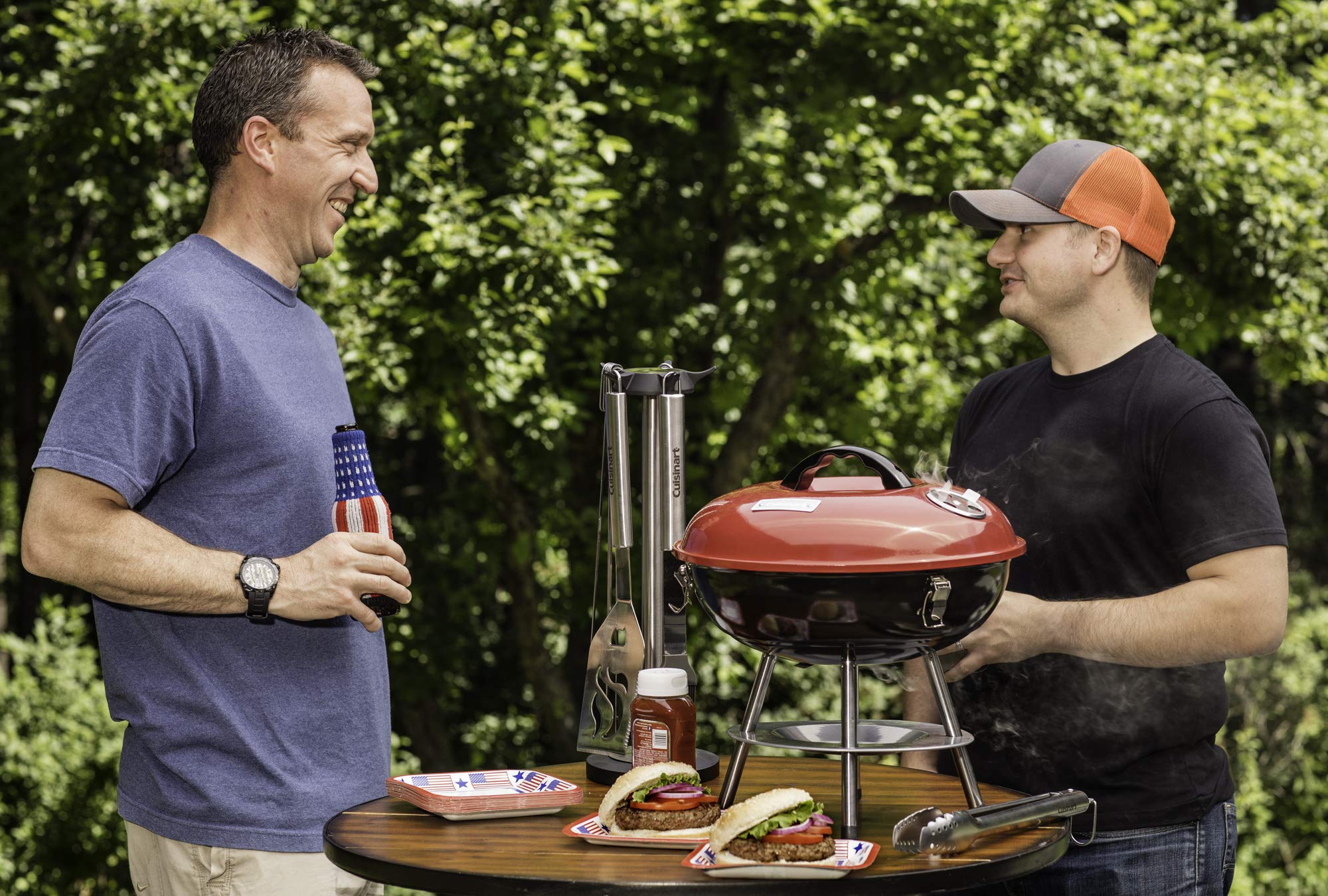 cuisinart-14-portable-charcoal-grill-tabletop-bbq-with-chrome-grate-dual-vents-l image 7