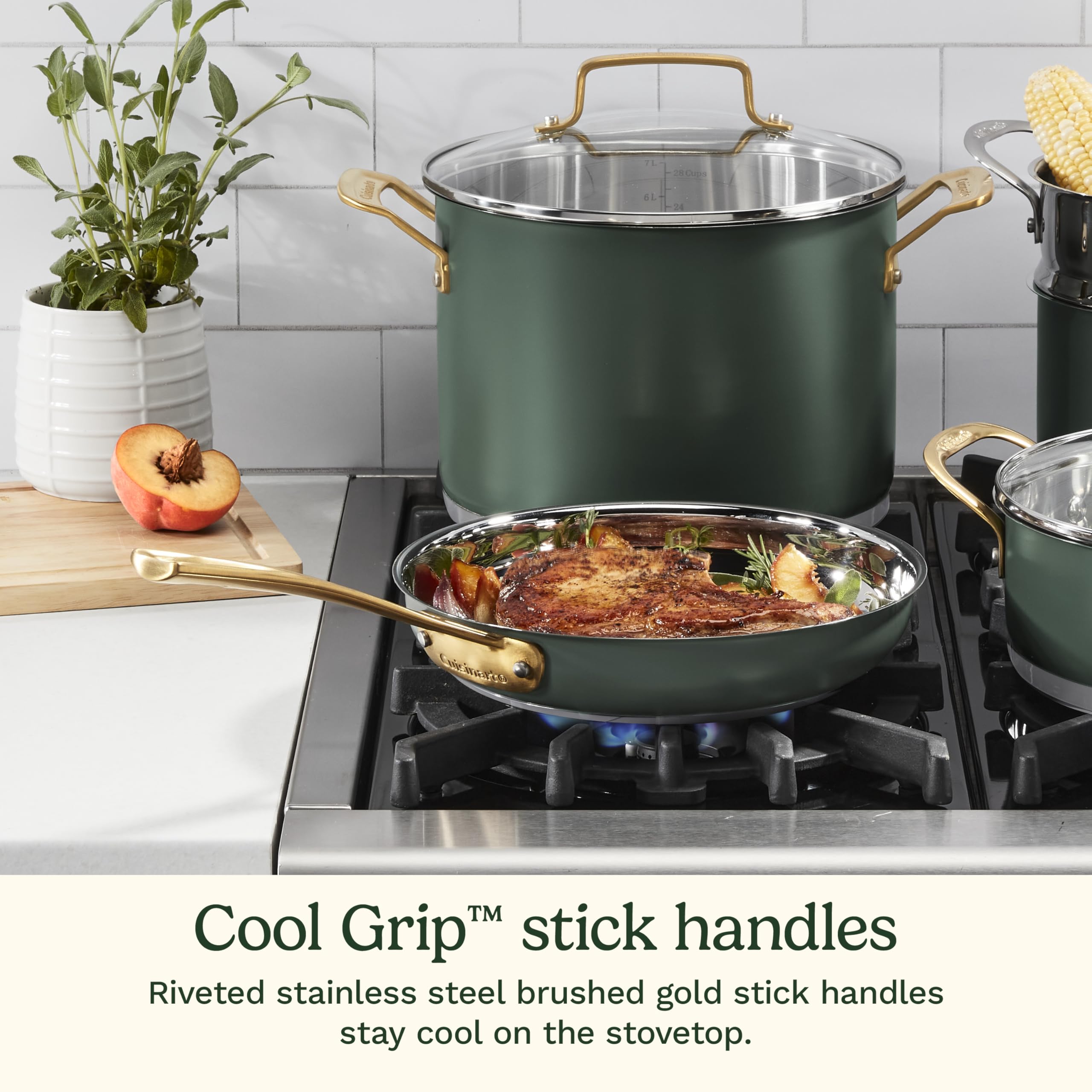 cuisinart-cookware-set-11-piece-stainless-steel-pots-and-pans-with-nonstick-skil image 5