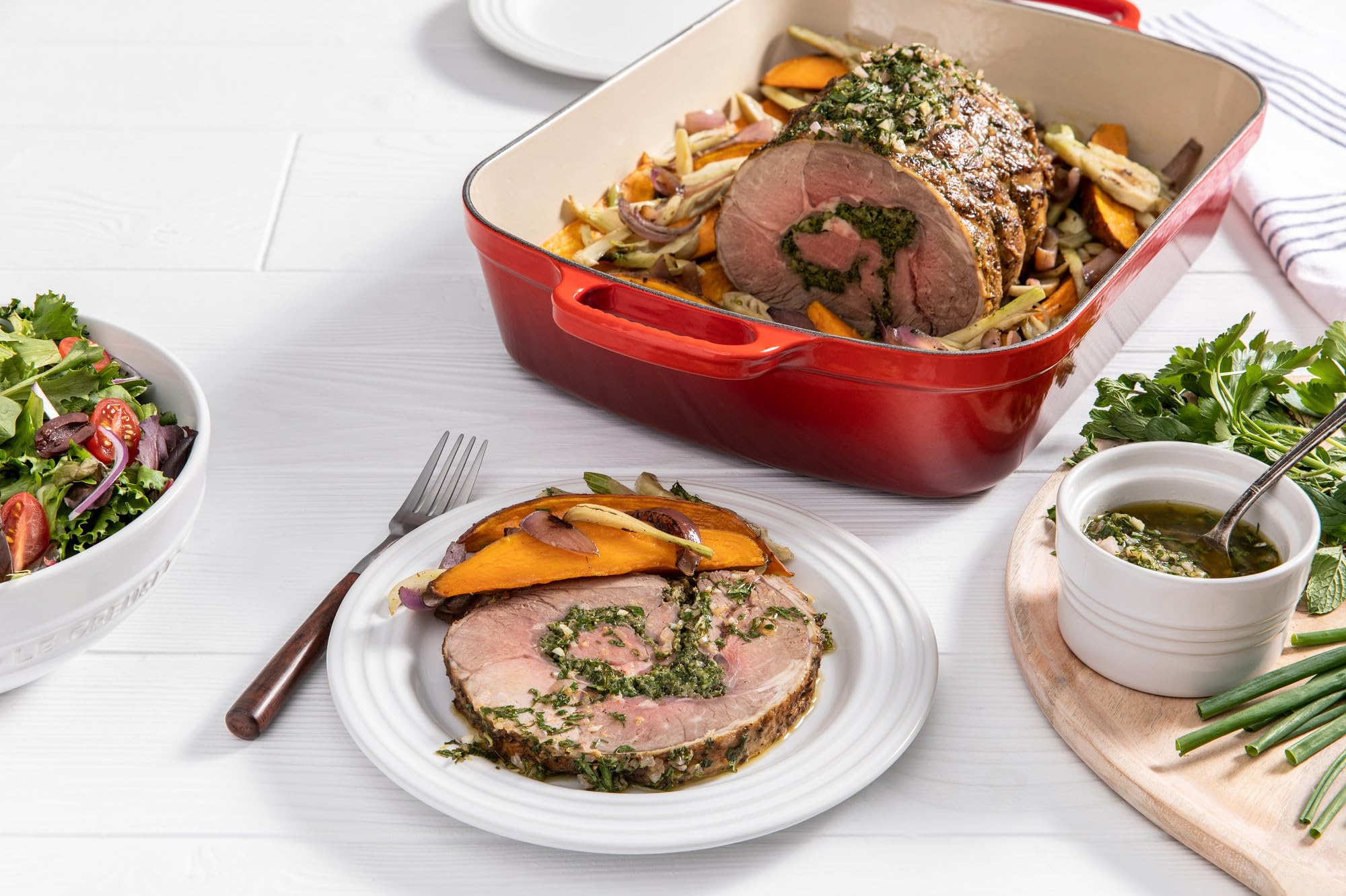 le-creuset-stoneware-dinner-plates-set-of-4-10-5-white image 5