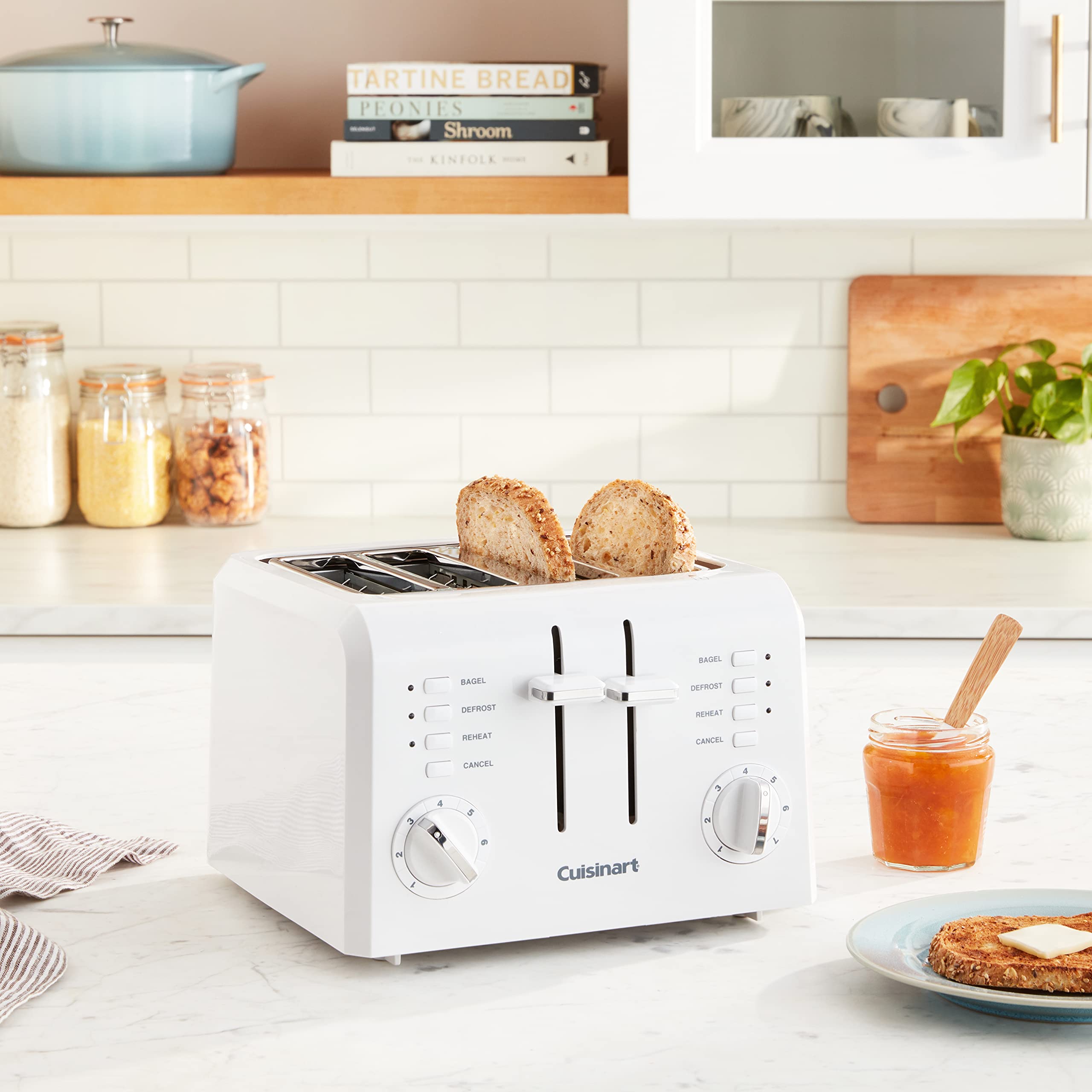 cuisinart-cpt-142p1-4-slice-compact-plastic-toaster-white-7-shade-settings-bagel image 8