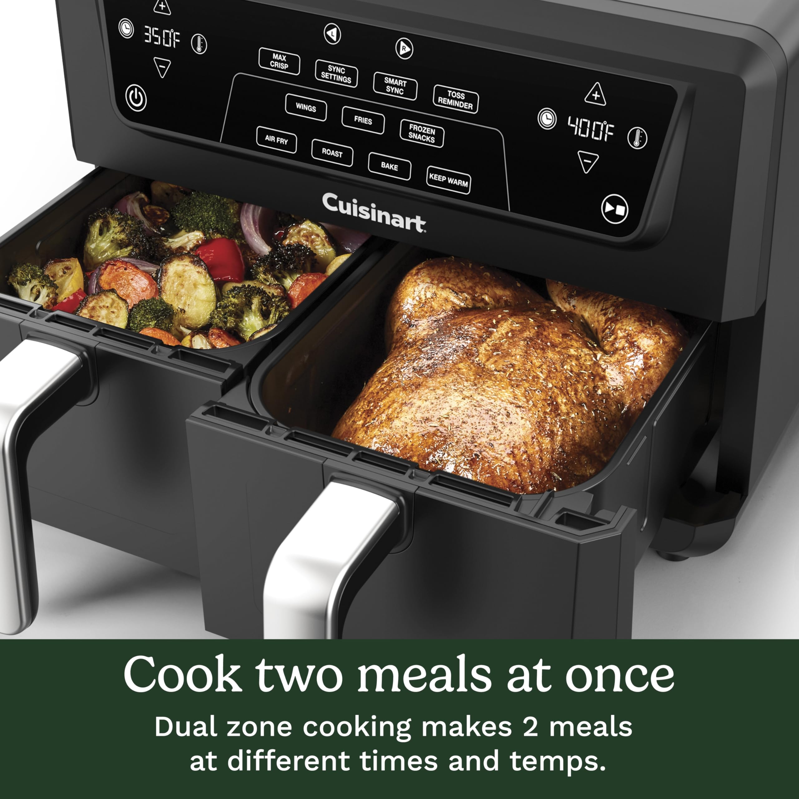 cuisinart-dual-basket-air-fryer-11-qt-4-functions-sync-finish image 7