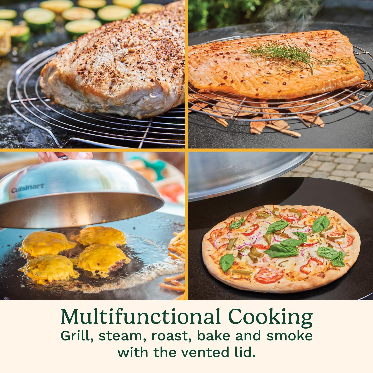 cuisinart-360-griddle-outdoor-cooking-center-22-round-flat-top-grill image 3