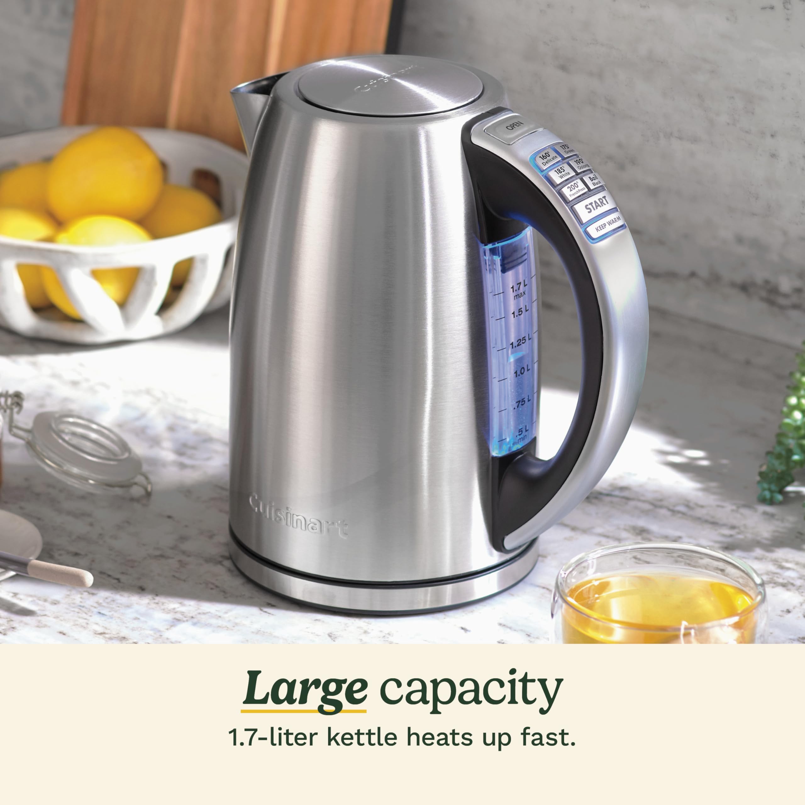 cuisinart-perfectemp-1-7-liter-electric-kettle-1500w-cordless-with-6-preset-temp image 4