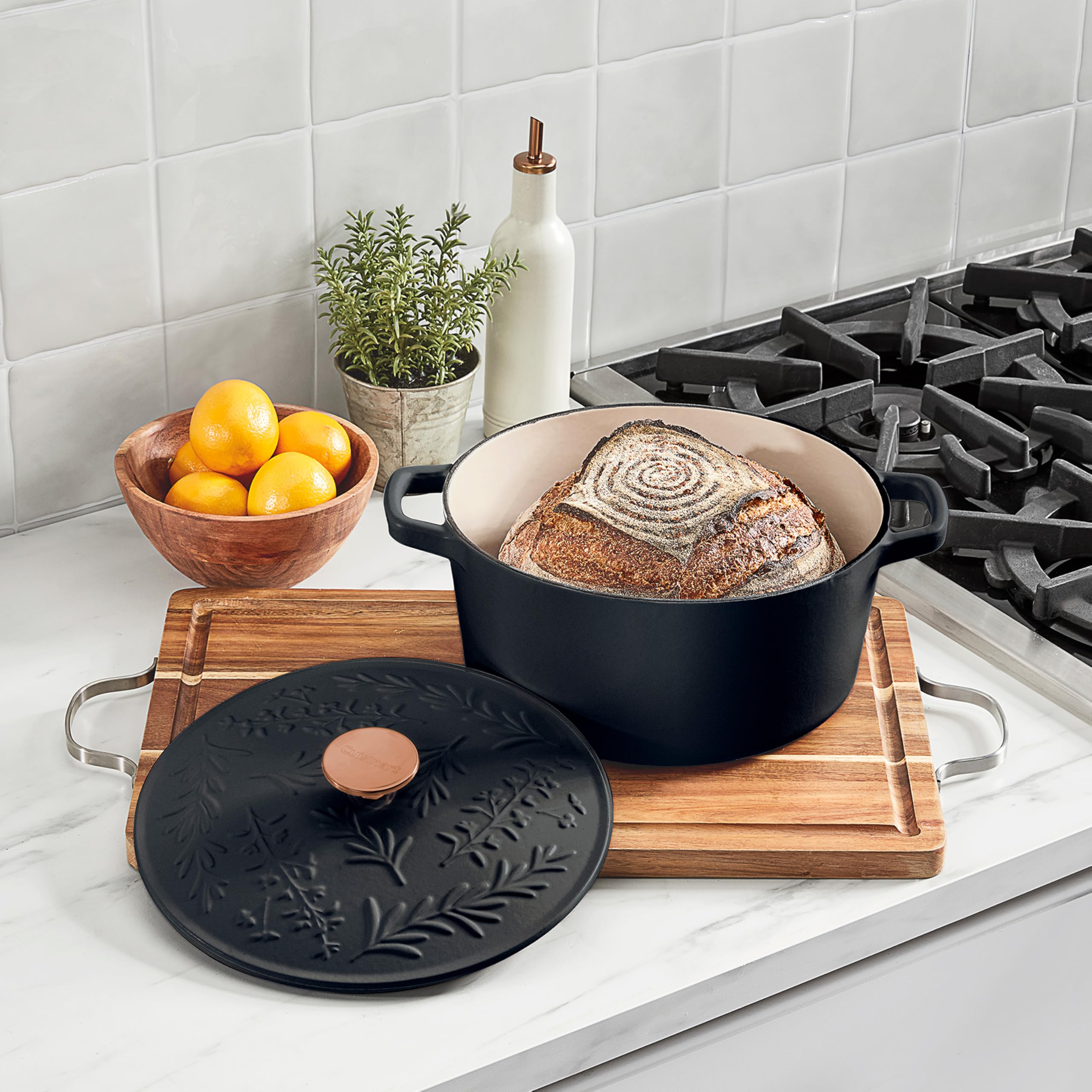 cuisinart-earth-essence-5-qt-casserole-with-cover-rosemary-thyme image 2