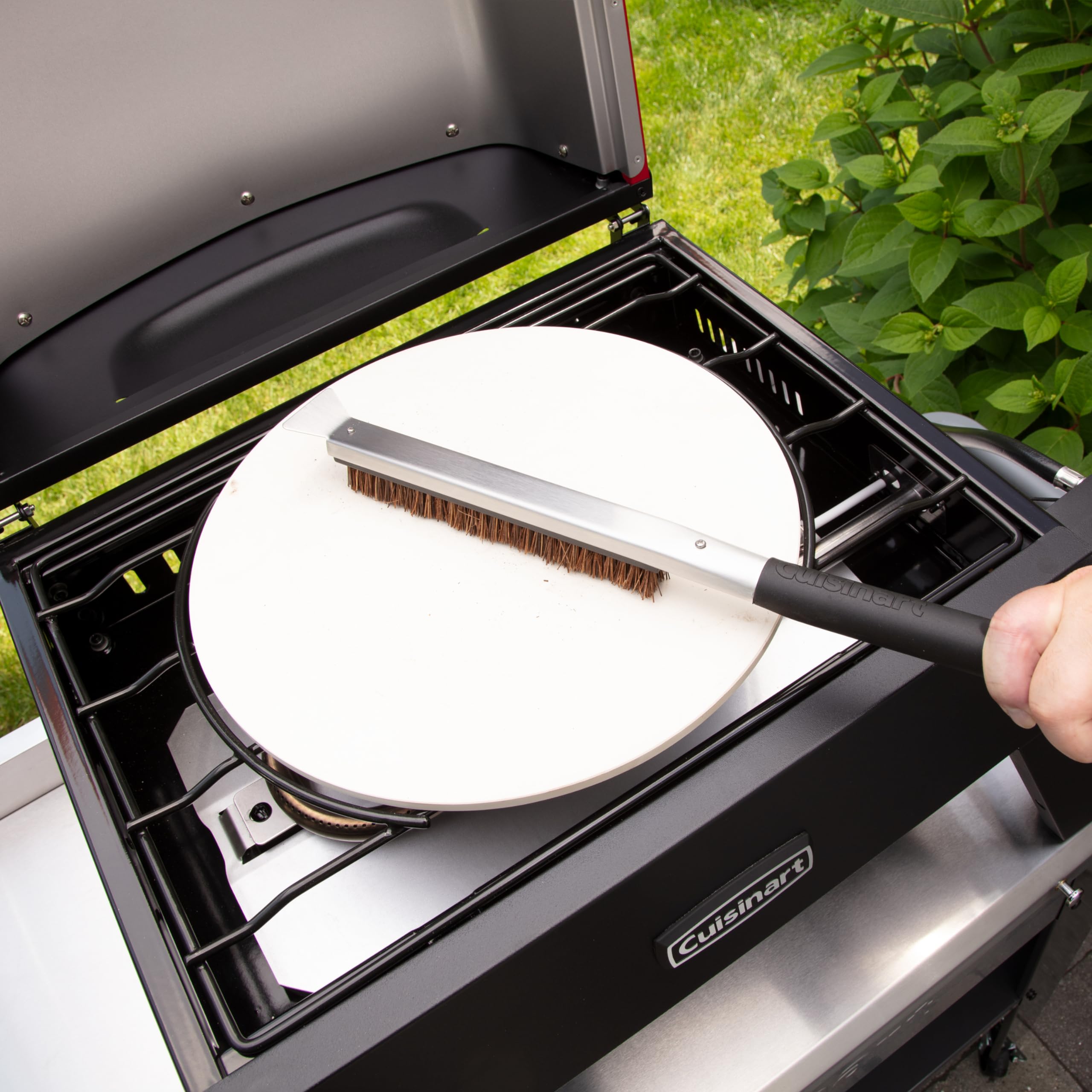 cuisinart-ccb-399-pizza-stone-cleaning-brush-with-palm-stalk-bristles-and-steel- image 6