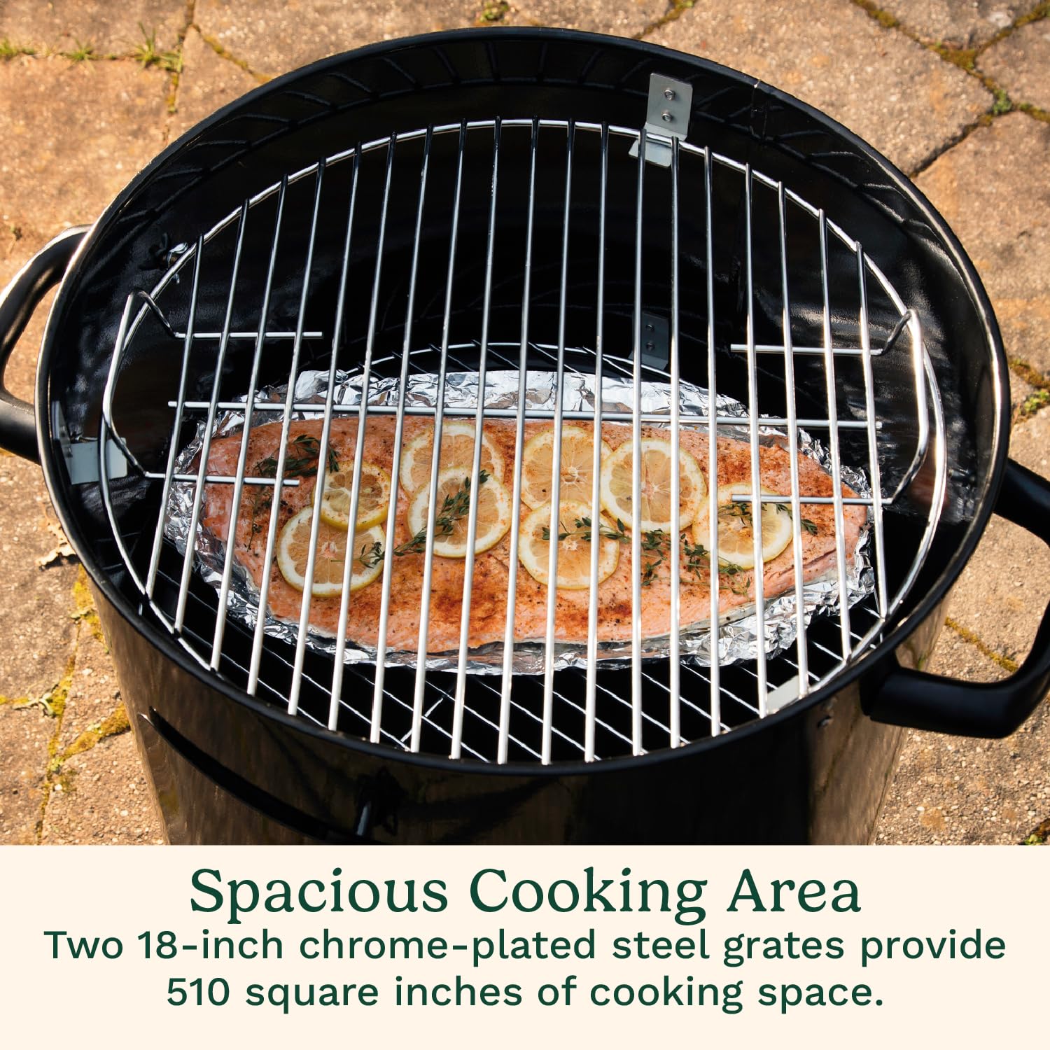 cuisinart-18-inch-vertical-charcoal-smoker-with-integrated-thermometer-water-bow image 5