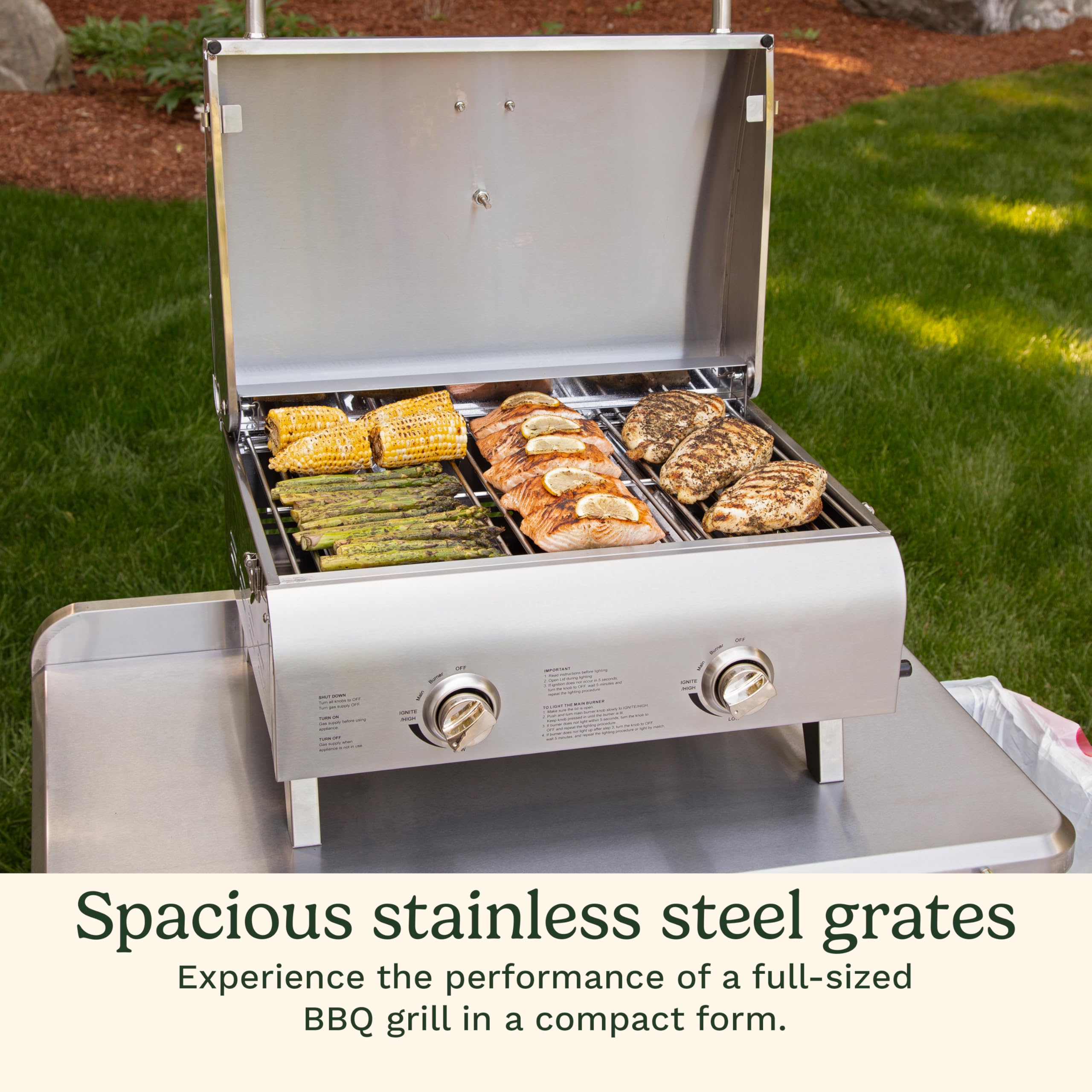 cuisinart-cgg-306-chef-s-style-tabletop-portable-propane-grill-20-000-btu-2-burn image 3