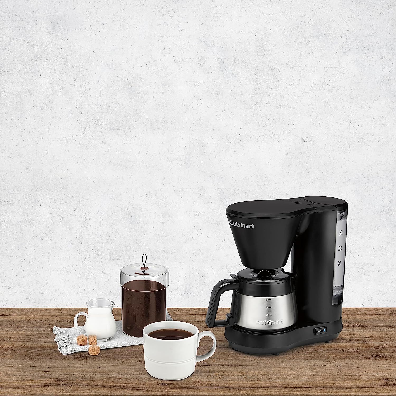 cuisinart-5-cup-coffee-maker-with-stainless-steel-carafe-dcc-5570nas-compact-des image 4