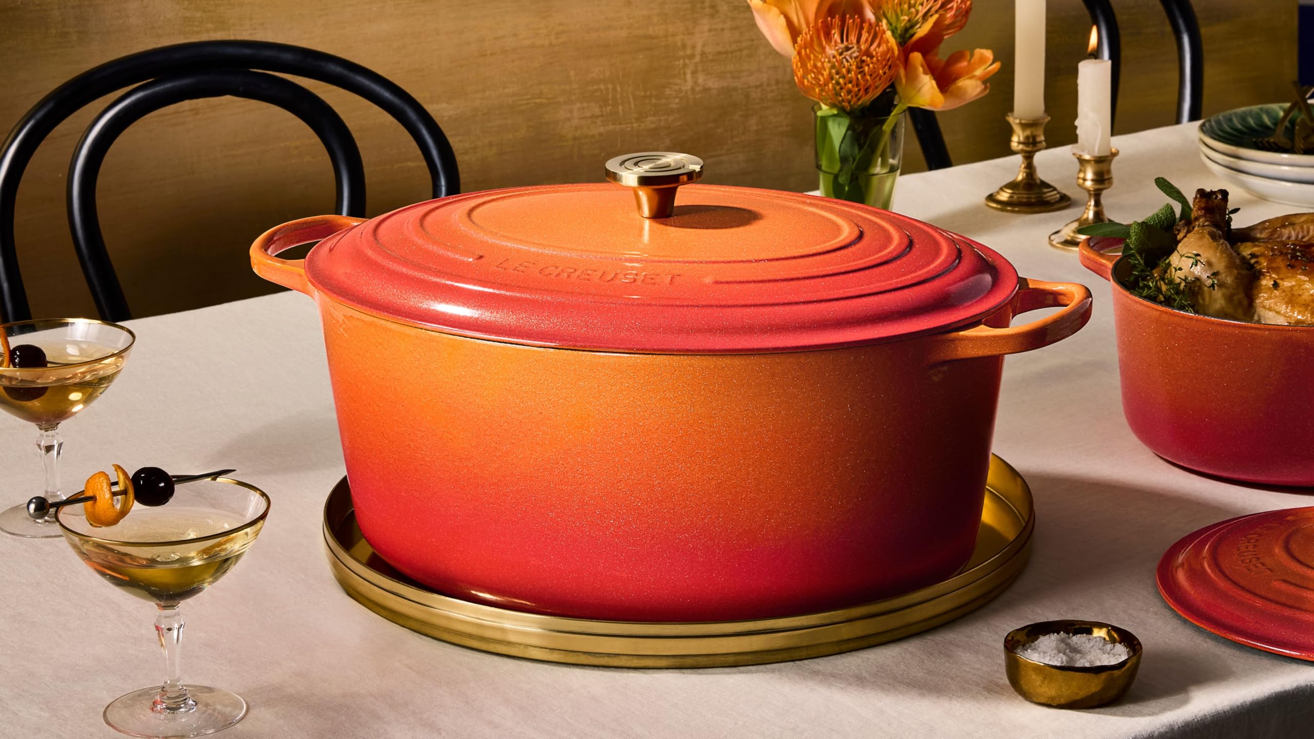 le-creuset-signature-oval-dutch-oven-15-5-qt-flamme-doree-with-crucible-knob image 6