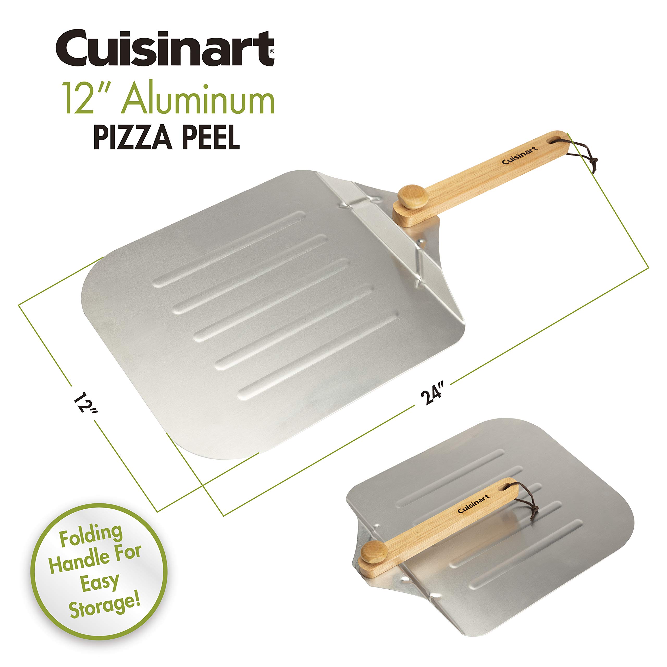 cuisinart-12-aluminum-pizza-peel-with-folding-wooden-handle image 2