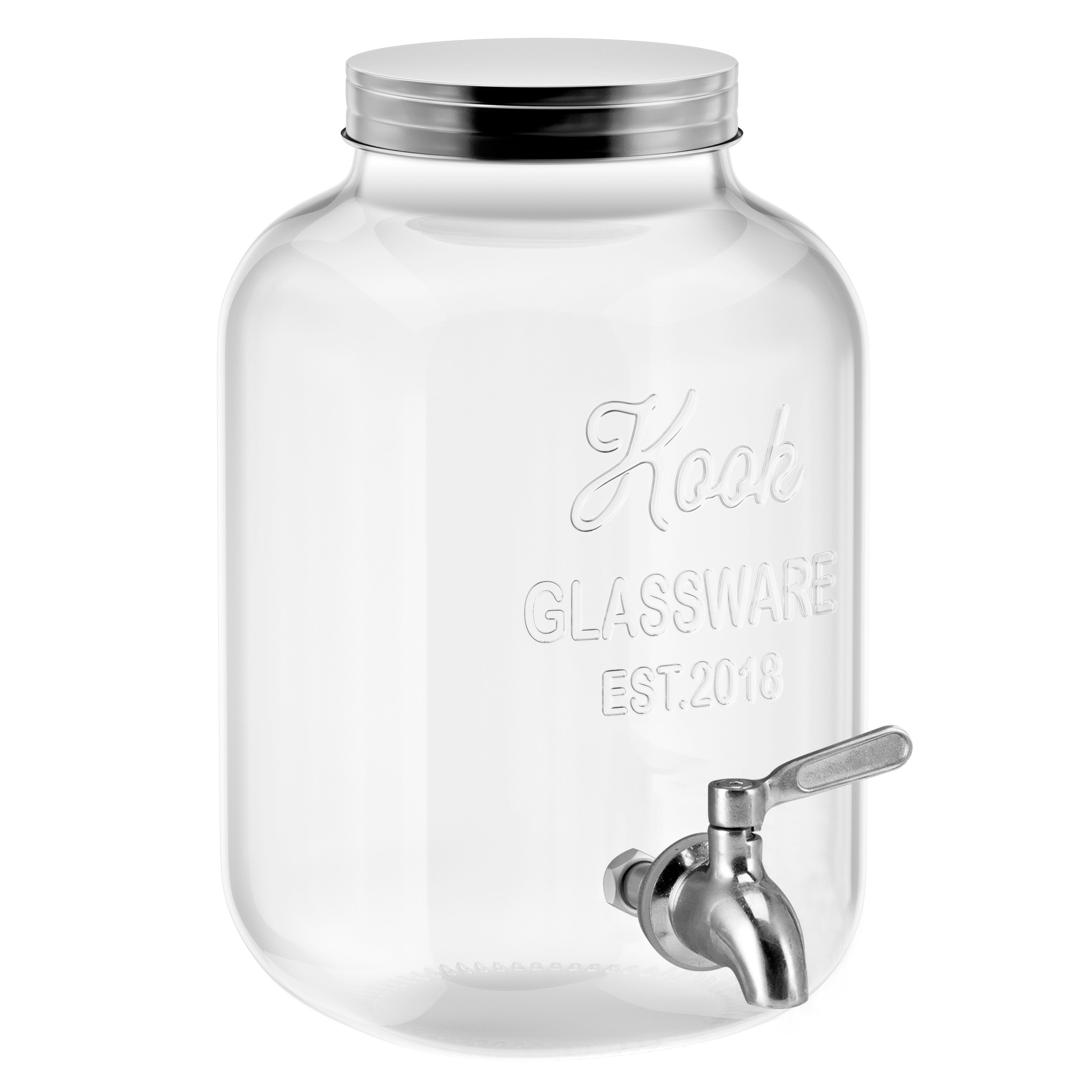 kook-glass-beverage-dispenser-1-gallon-with-stainless-steel-spigot image 2