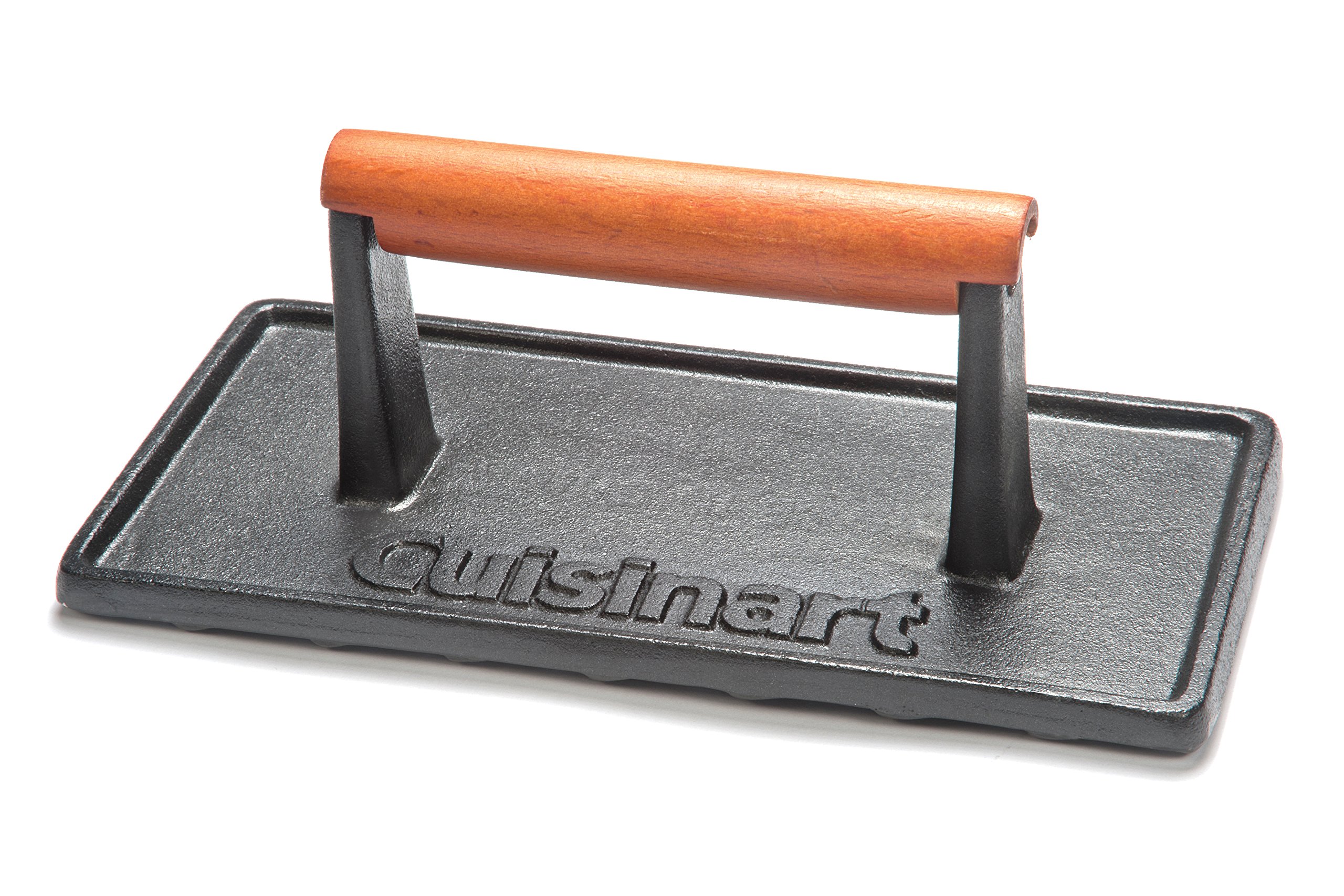 cuisinart-cast-iron-grill-press-with-wooden-handle-heavy-duty-nonstick-rectangle image 1