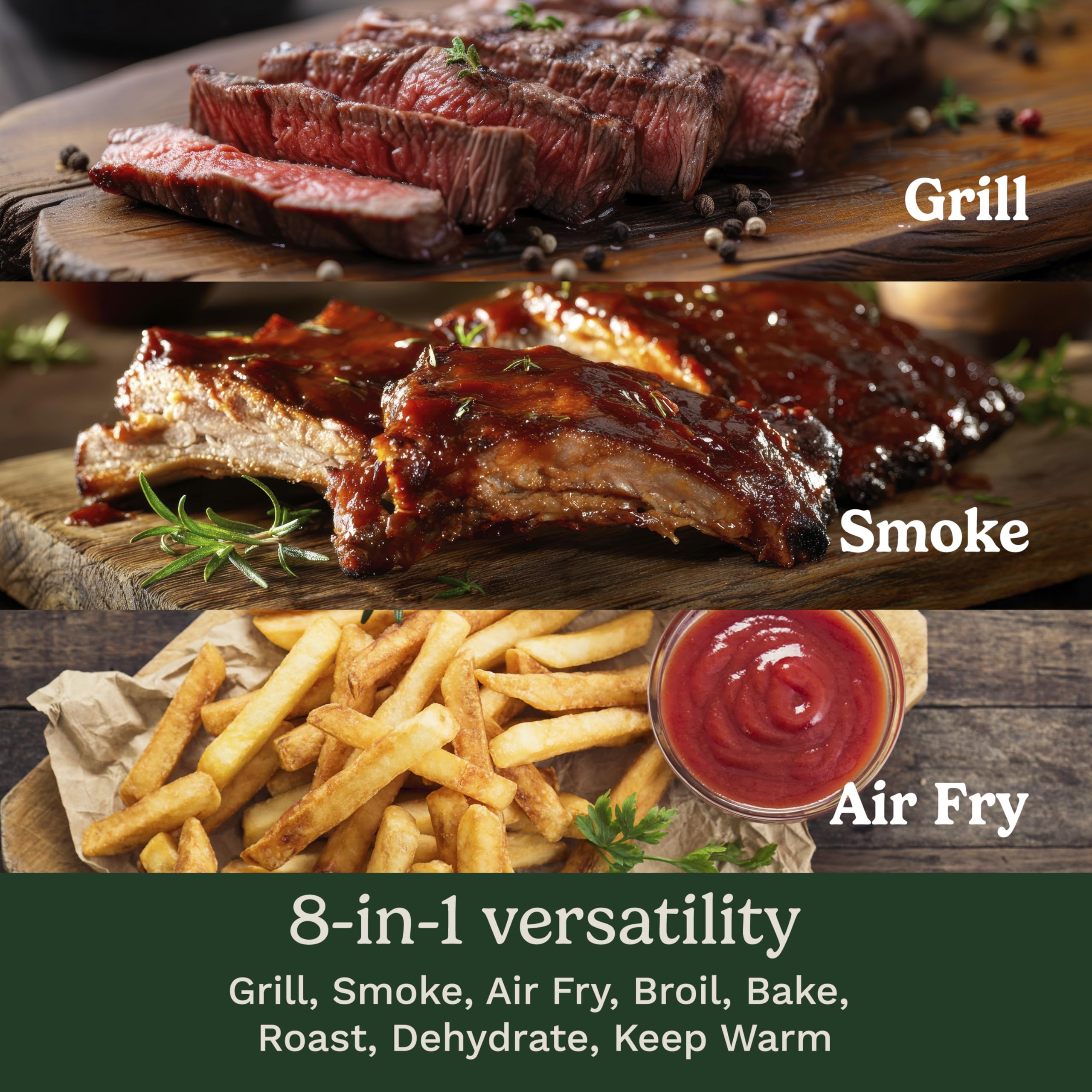 cuisinart-flavorboost-8-in-1-outdoor-electric-bbq-grill-portable-smoker-with-air image 2
