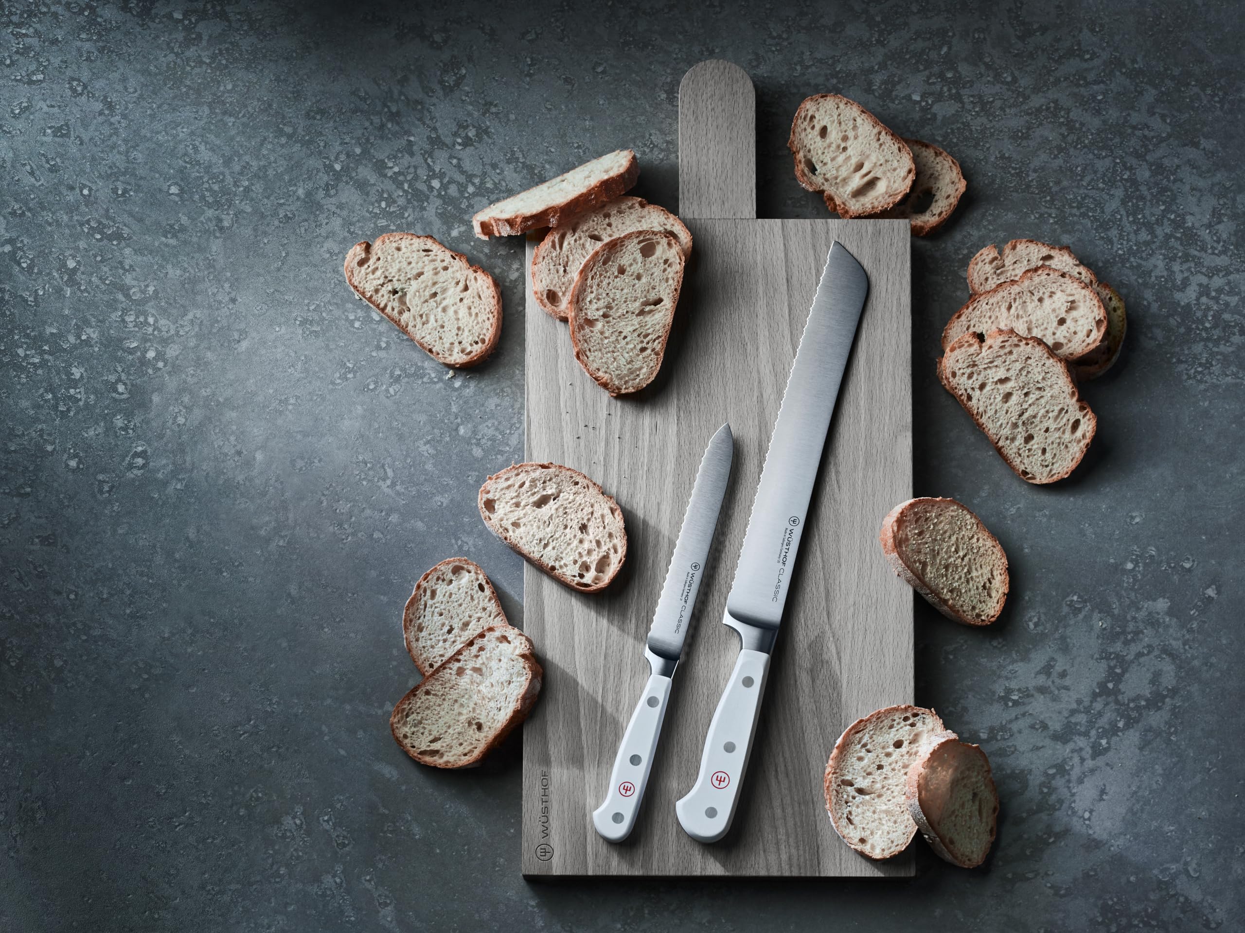 w-sthof-classic-white-9-inch-double-serrated-bread-knife-precision-forged-high-c image 5