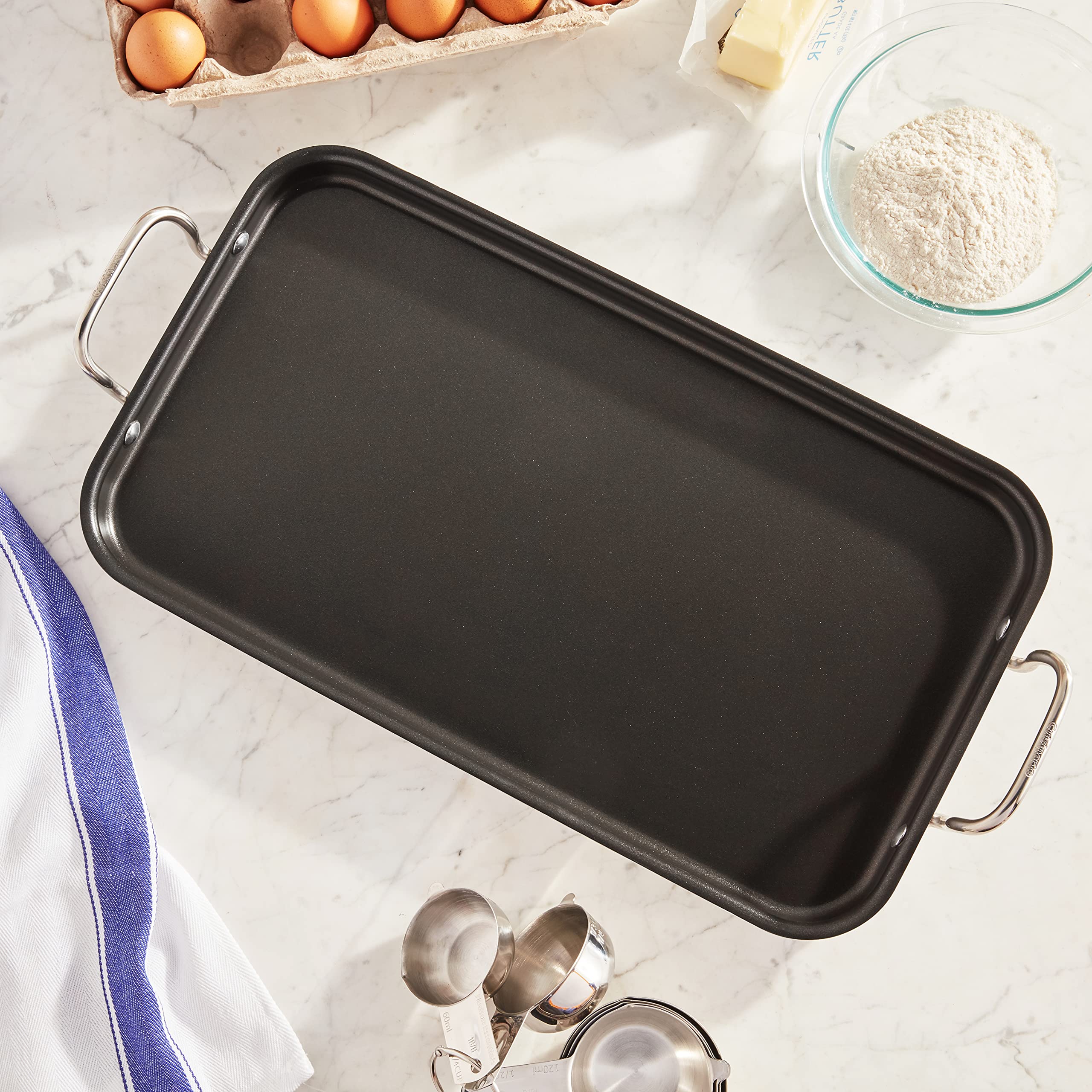 cuisinart-mcp45-25nsp1-griddle-skillet-nonstick-double-burner-10x18-with-heat-su image 8
