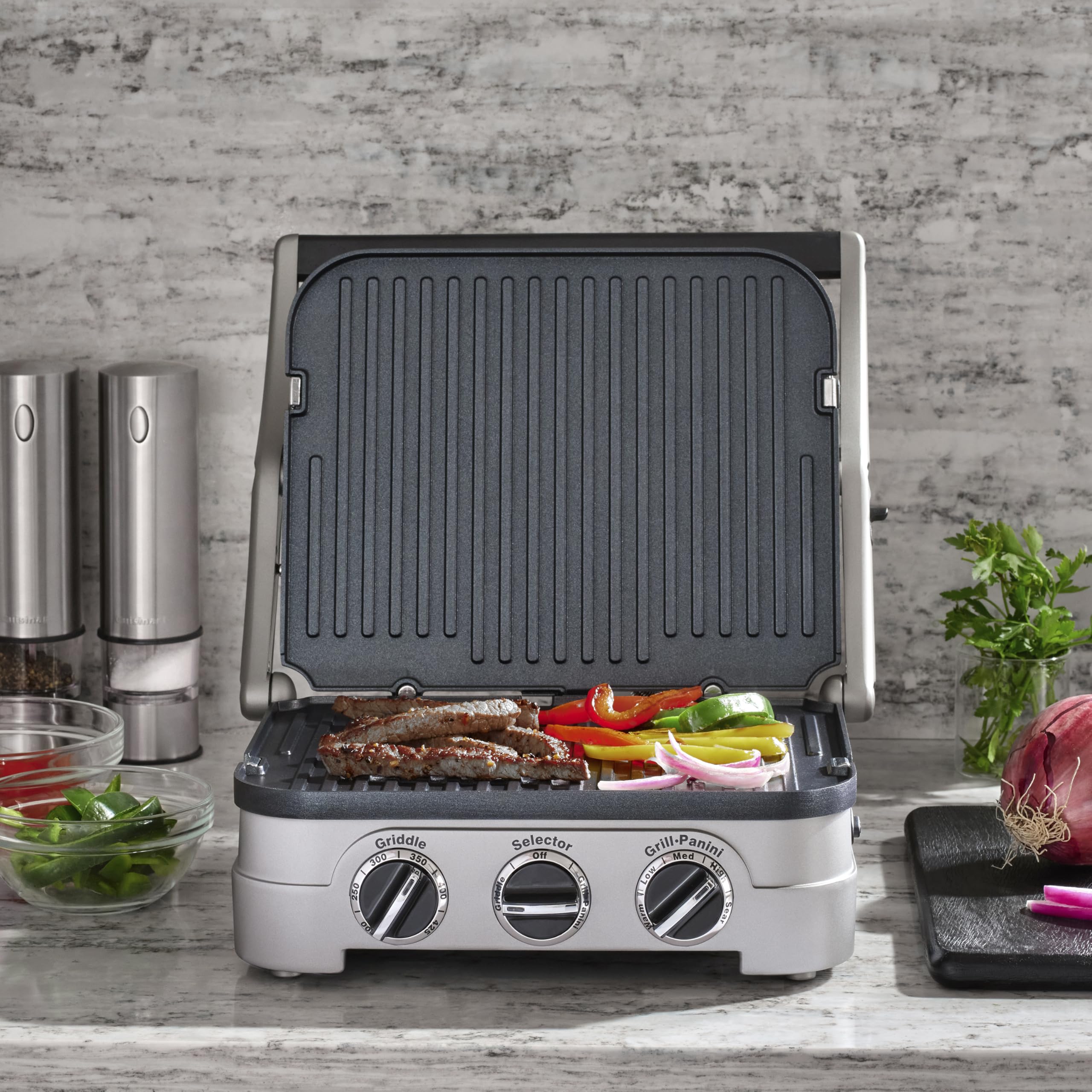 cuisinart-gr-4nnas-griddler-5-in-1-indoor-grill-panini-press-stainless-steel image 2