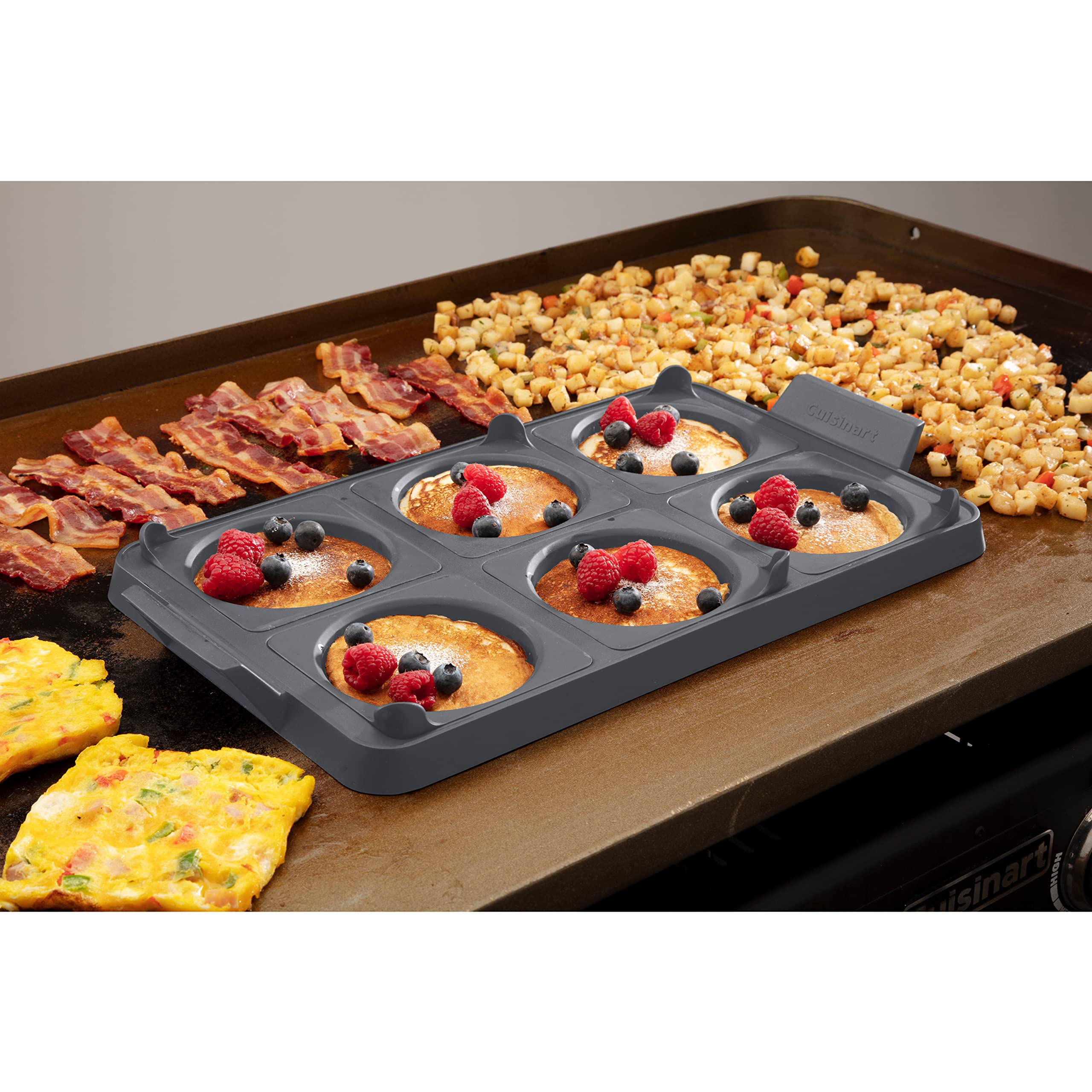 cuisinart-cgr-600-7-piece-griddle-egg-ring-tray-silicone-removable-rings image 5