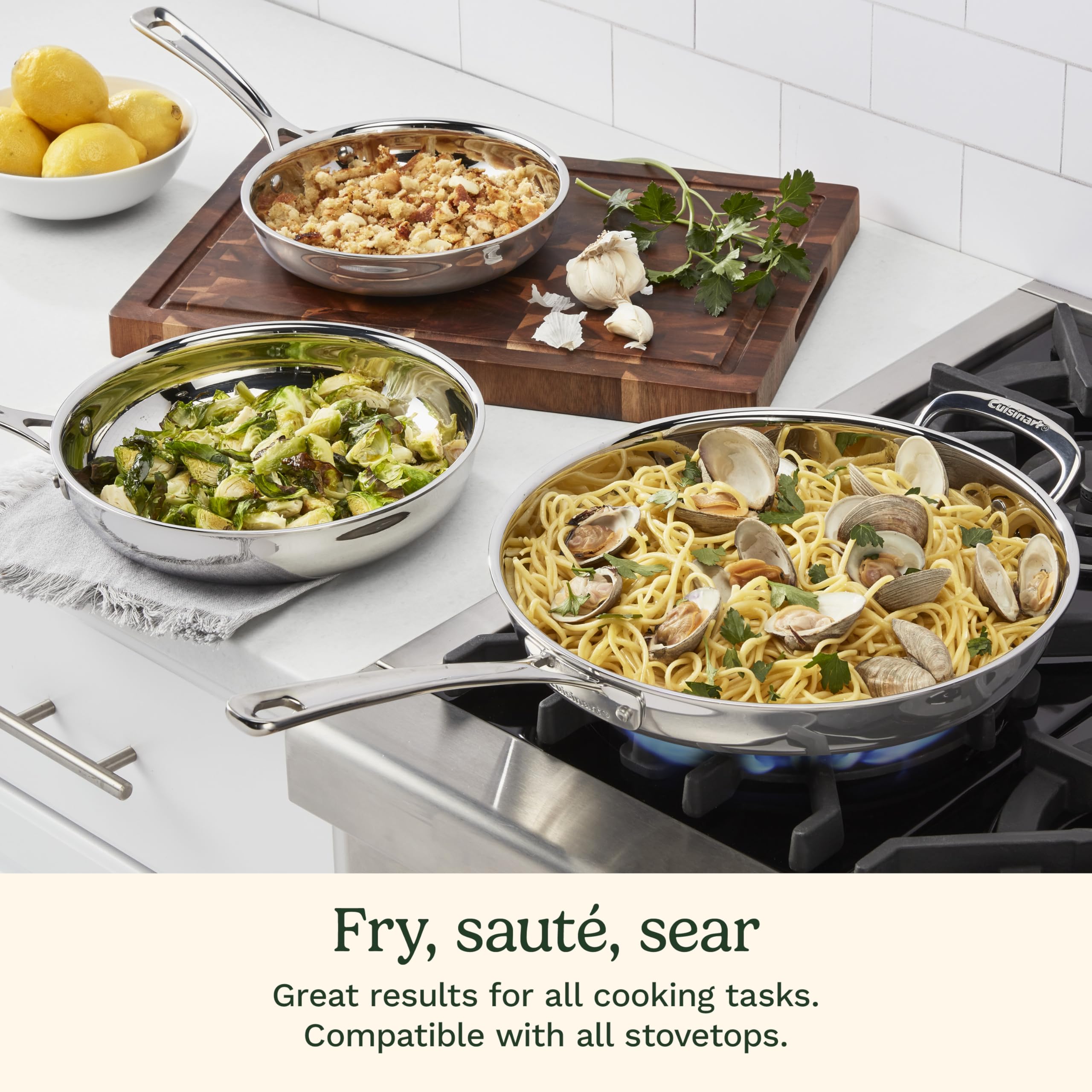 cuisinart-3-piece-pureclad-triple-ply-stainless-steel-skillet-set-pcst22-81012 image 6