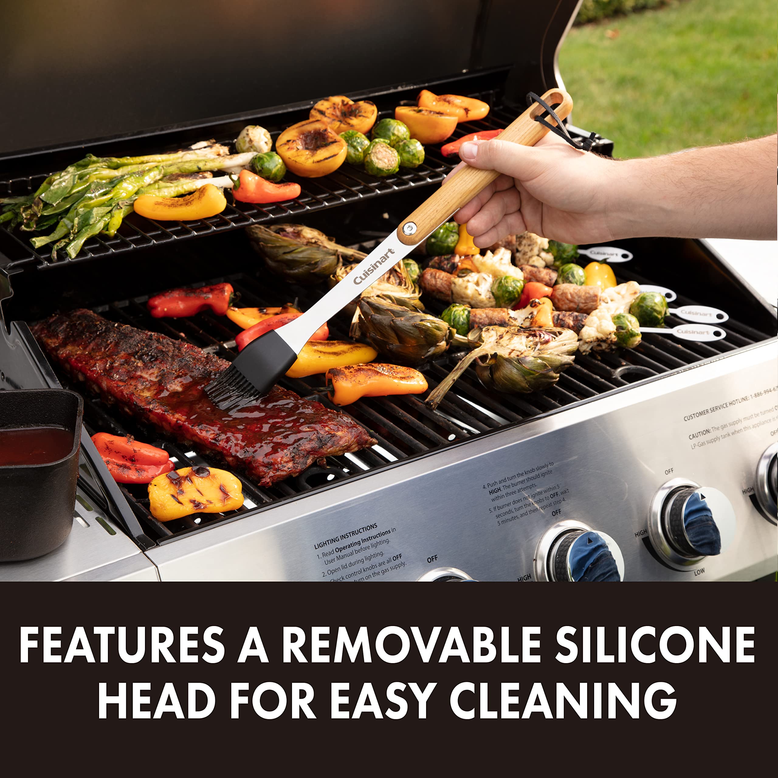 cuisinart-cgs-1100-4-piece-ash-wood-handle-grill-tool-set-with-spatula-locking-t image 7