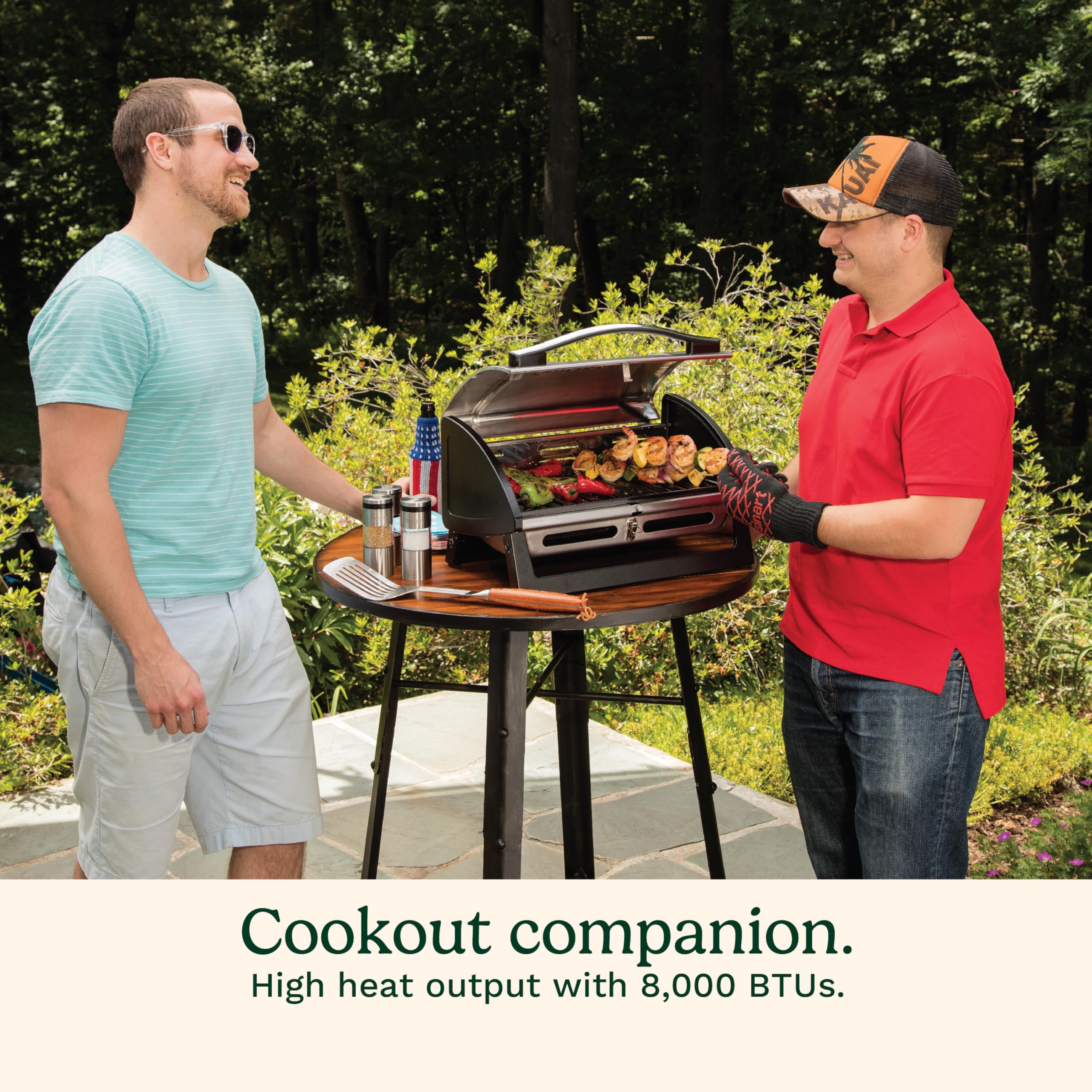 cuisinart-grillster-portable-gas-grill-stainless-steel-8000-btu-dishwasher-safe- image 4