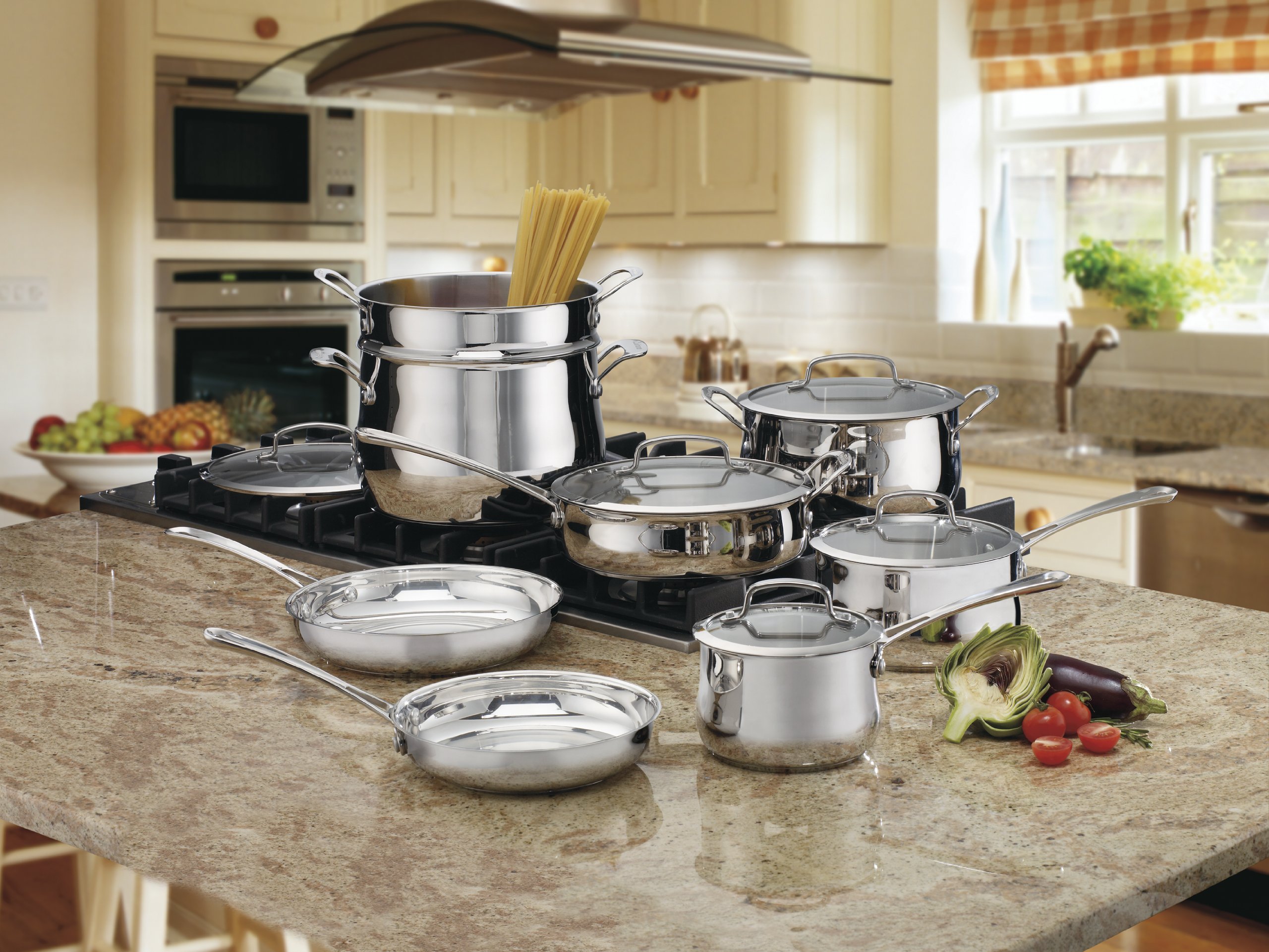 cuisinart-contour-stainless-13-piece-cookware-set image 2