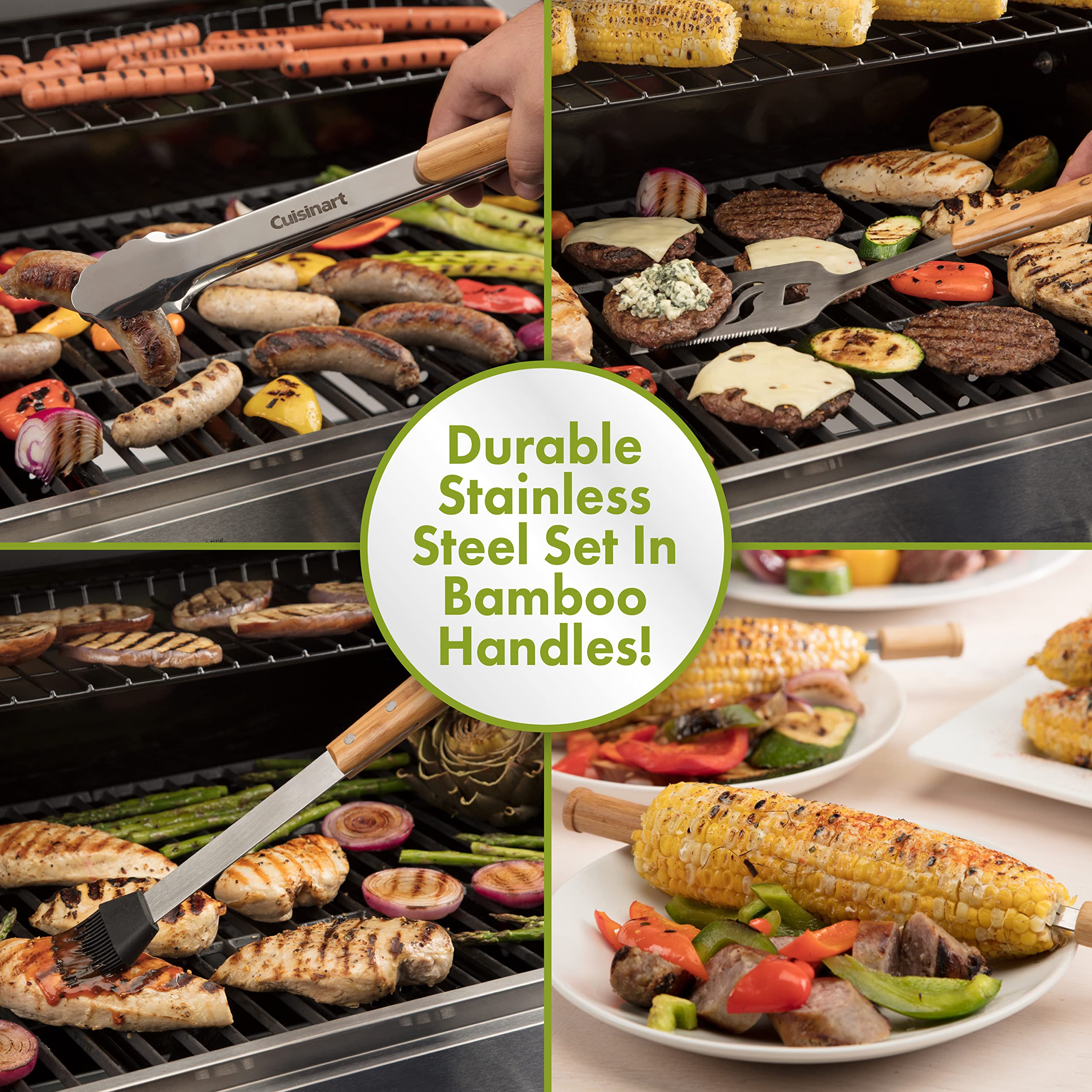 cuisinart-cgs-7014-13-piece-bamboo-handle-grill-tool-set-stainless-steel-include image 3