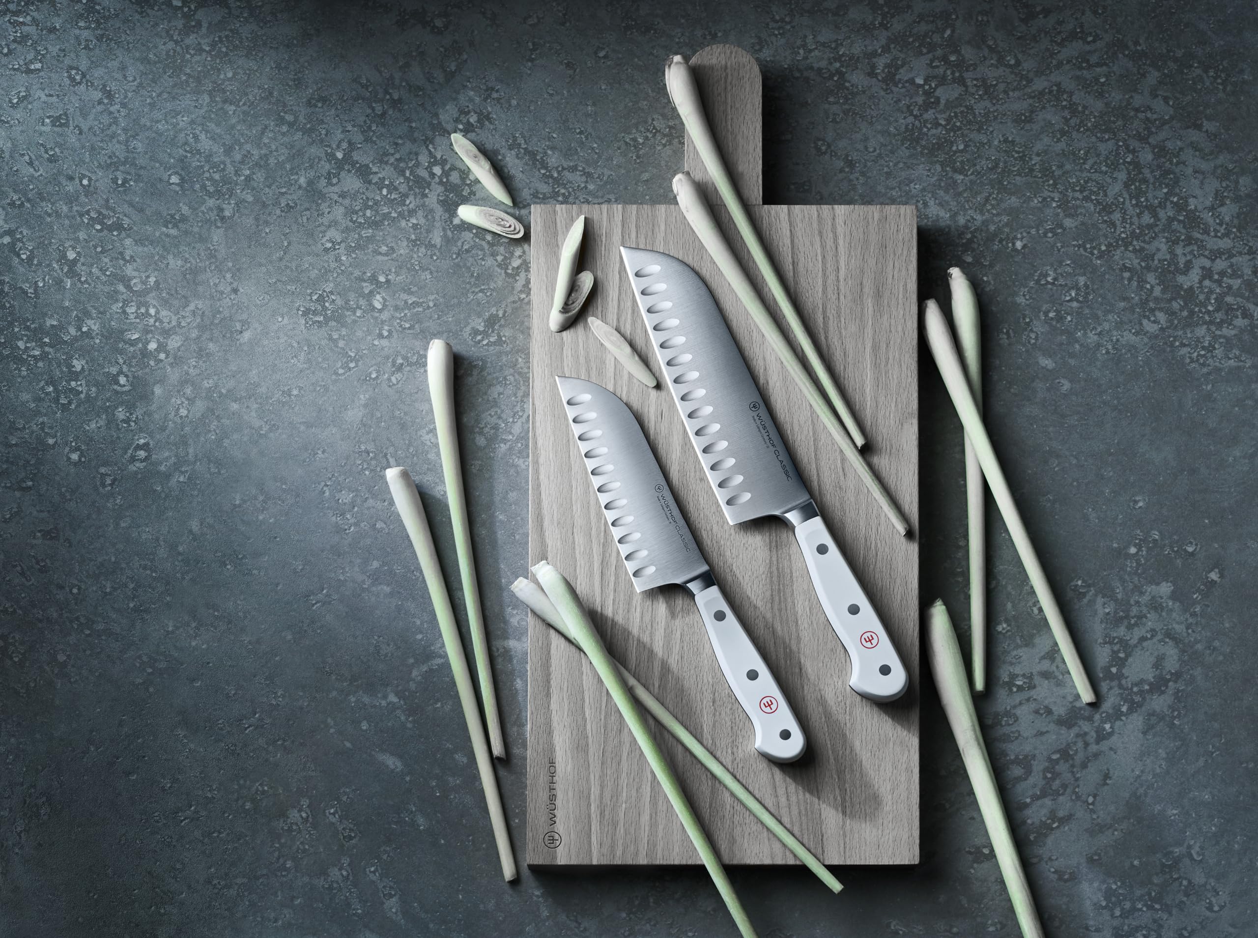 w-sthof-classic-white-5-hollow-ground-santoku-knife image 5