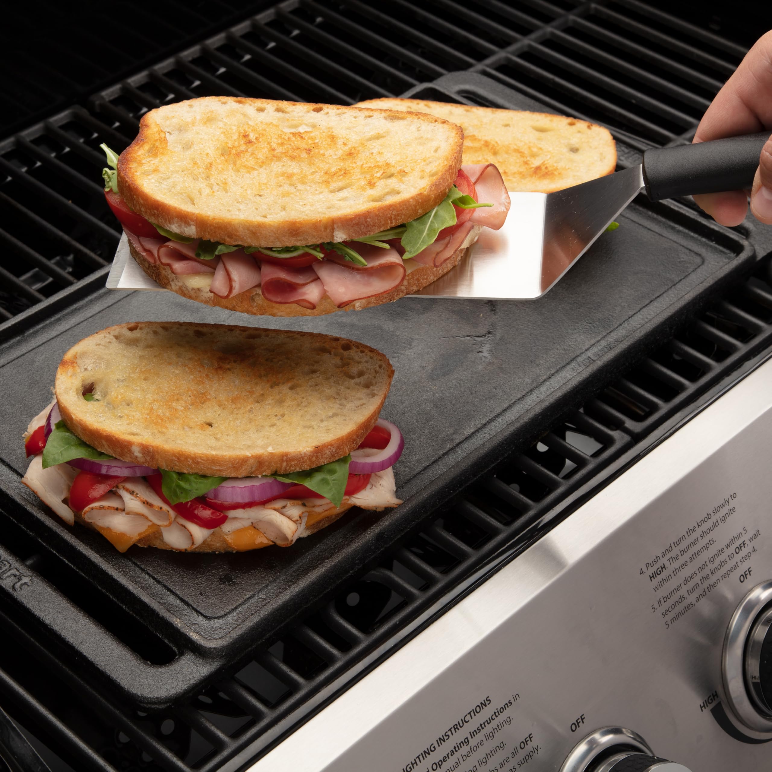 cuisinart-reversible-cast-iron-grill-griddle-plate-15-75-x-9 image 6