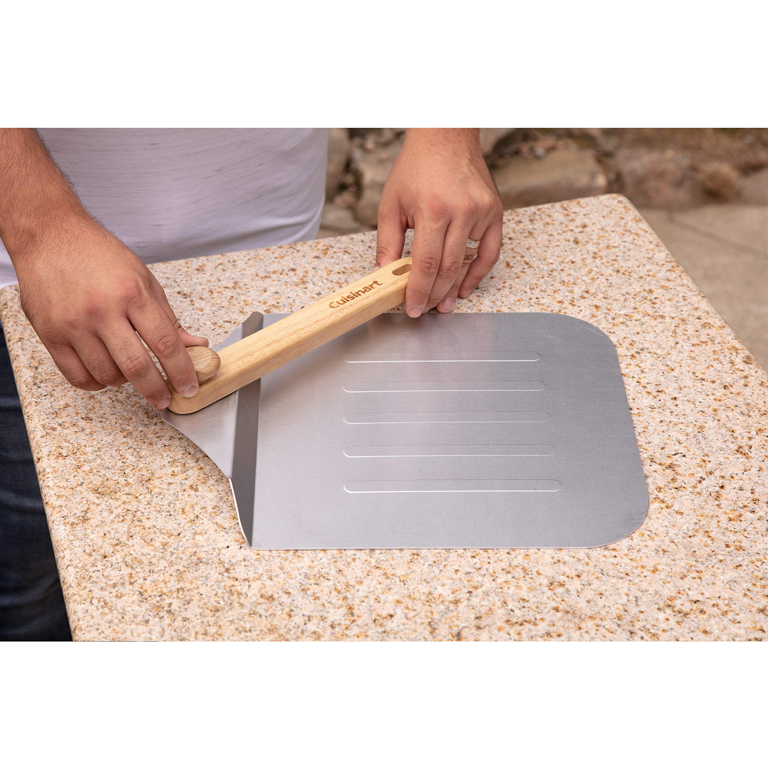 cuisinart-12-aluminum-pizza-peel-with-folding-wooden-handle image 5