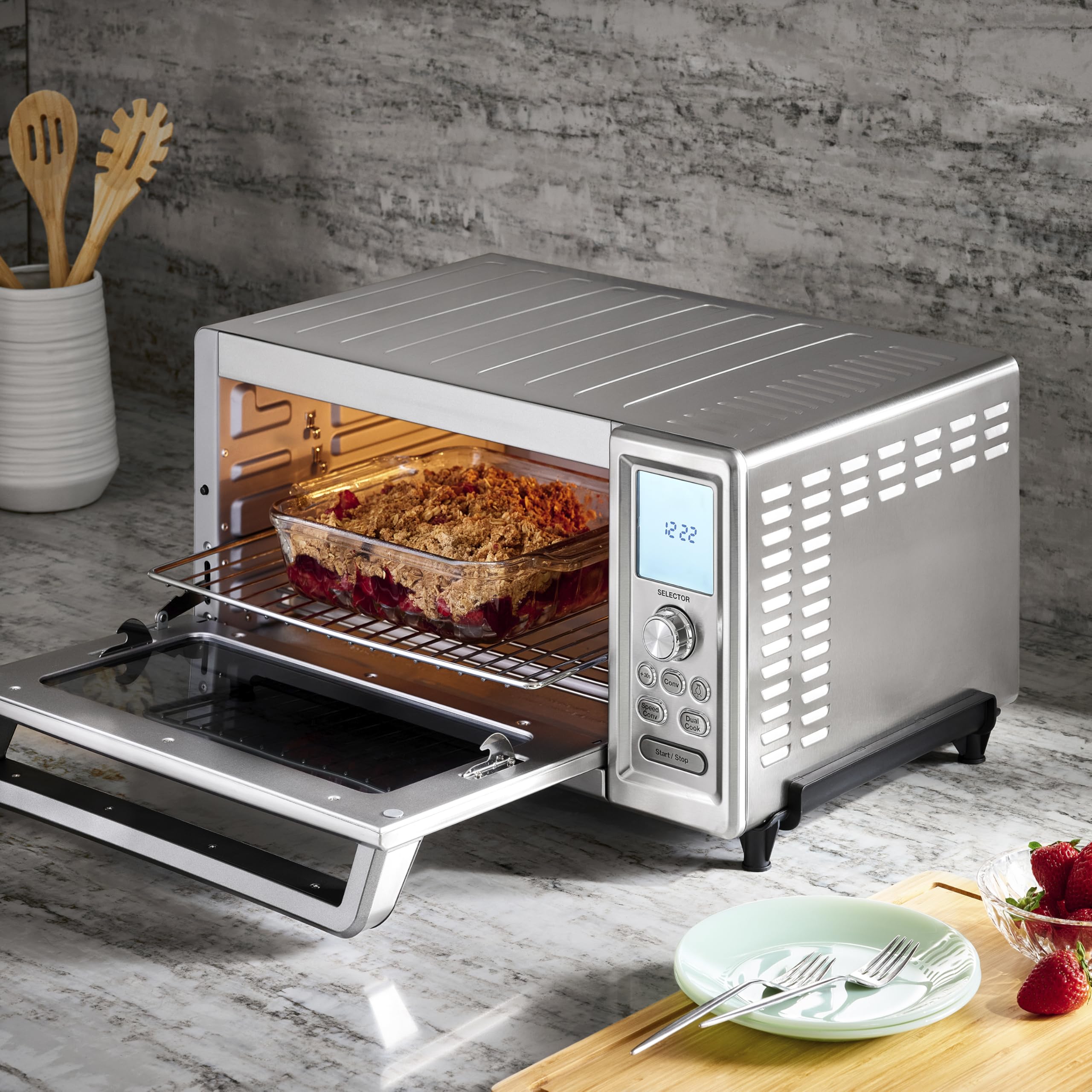 cuisinart-chef-s-convection-toaster-oven-1800-watt-15-cooking-functions-tob-260n image 2