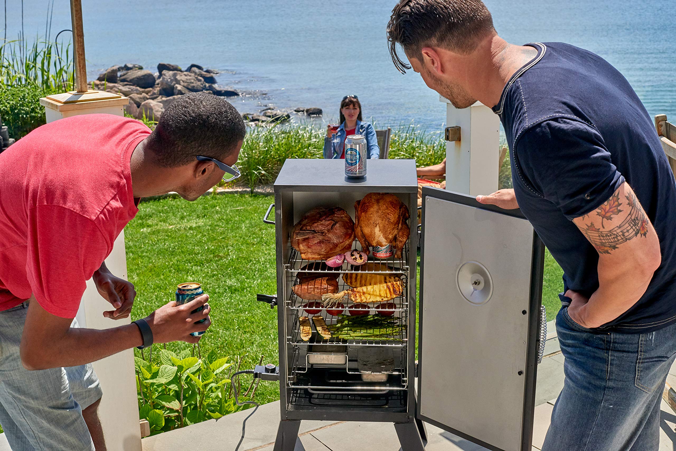 cuisinart-30-electric-smoker-548-sq-in-3-adjustable-chrome-racks-100-400-f-tempe image 7