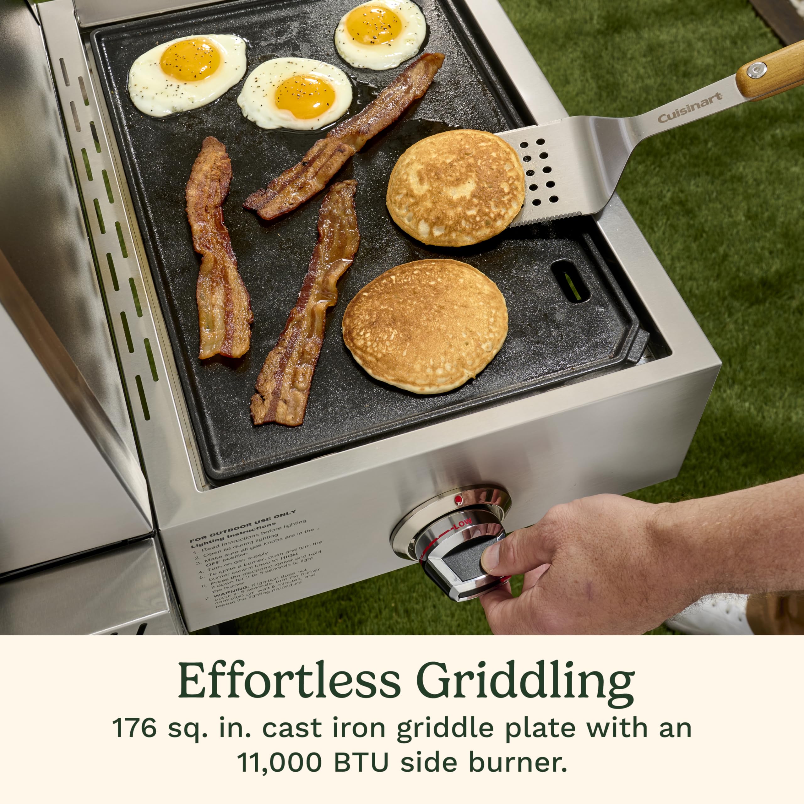 cuisinart-propel-4-burner-3-in-1-gas-grill-stainless-steel-with-griddle-pizza-ov image 5