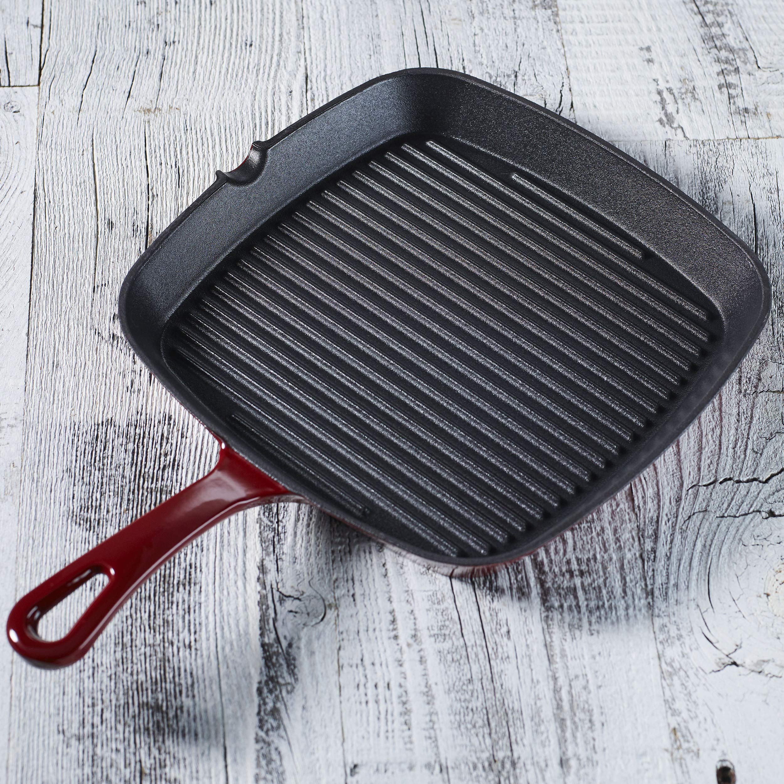 cuisinart-chef-s-classic-enameled-cast-iron-9-25-inch-square-grill-pan-cardinal- image 3