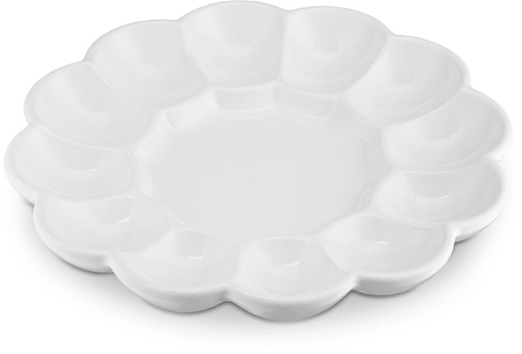 kook-ceramic-egg-tray-holds-12-eggs-glossy-ceramic-serving-dish image 3