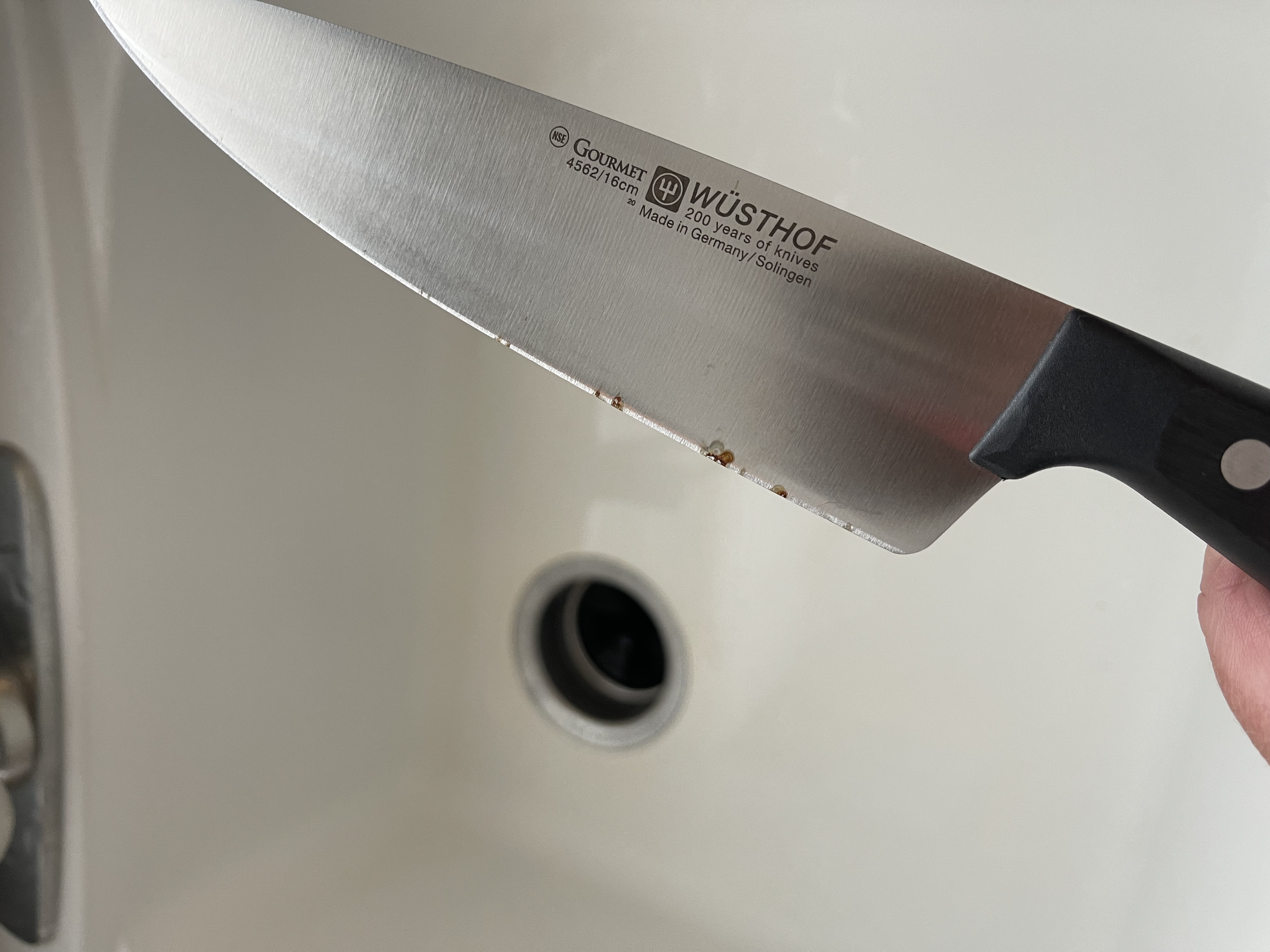 Great knife, but a bit small for big hands